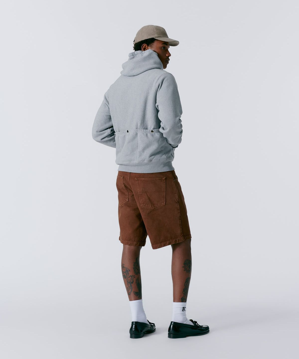 노아(NOAH) (U) 러너 후디 헤더 그레이 RUNNER HOODIE HEATHER GREY