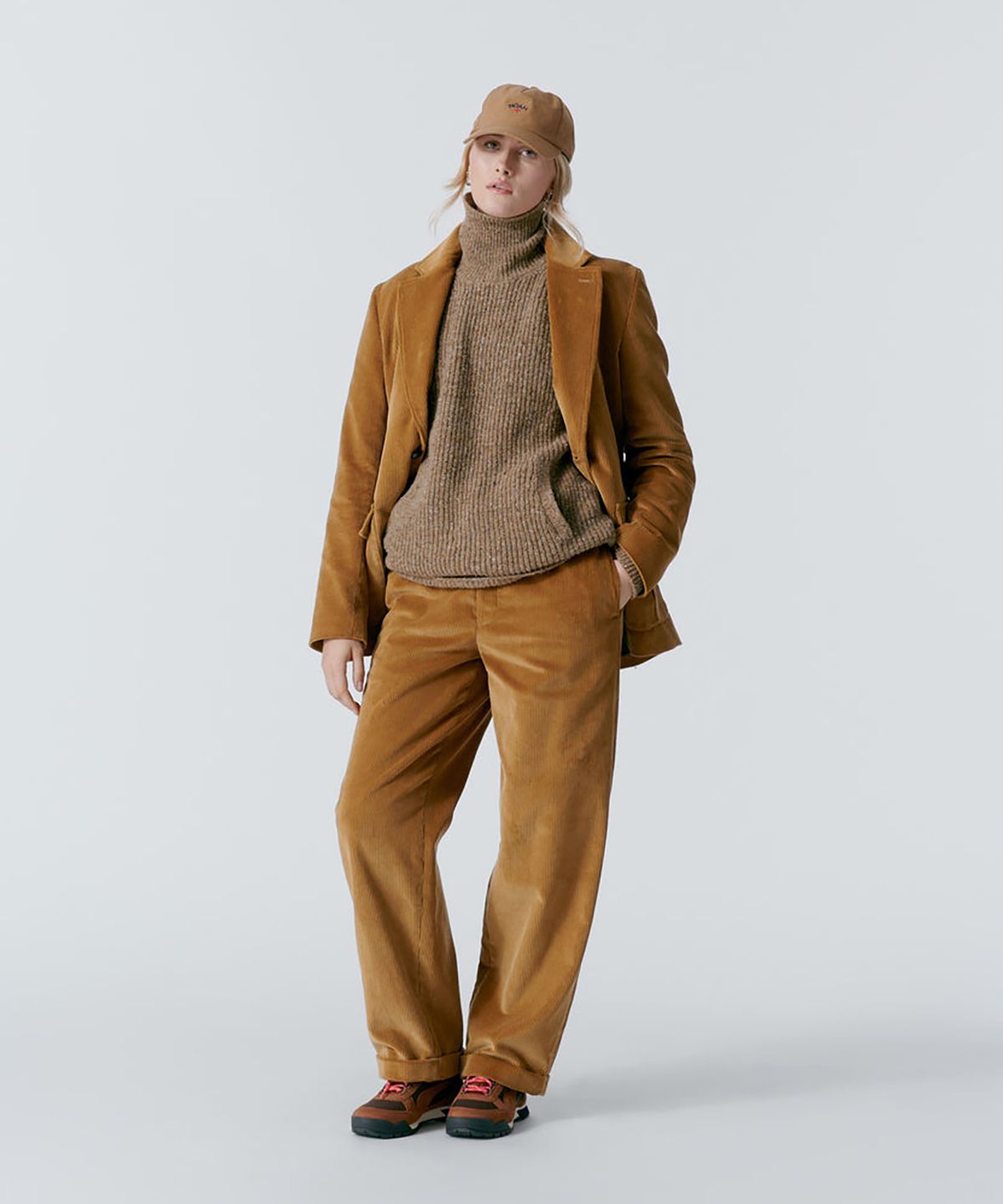 노아(NOAH) (U) 코듀로이 스토브파이프 팬츠 펀 CORDUROY STOVEPIPE PANT FAWN