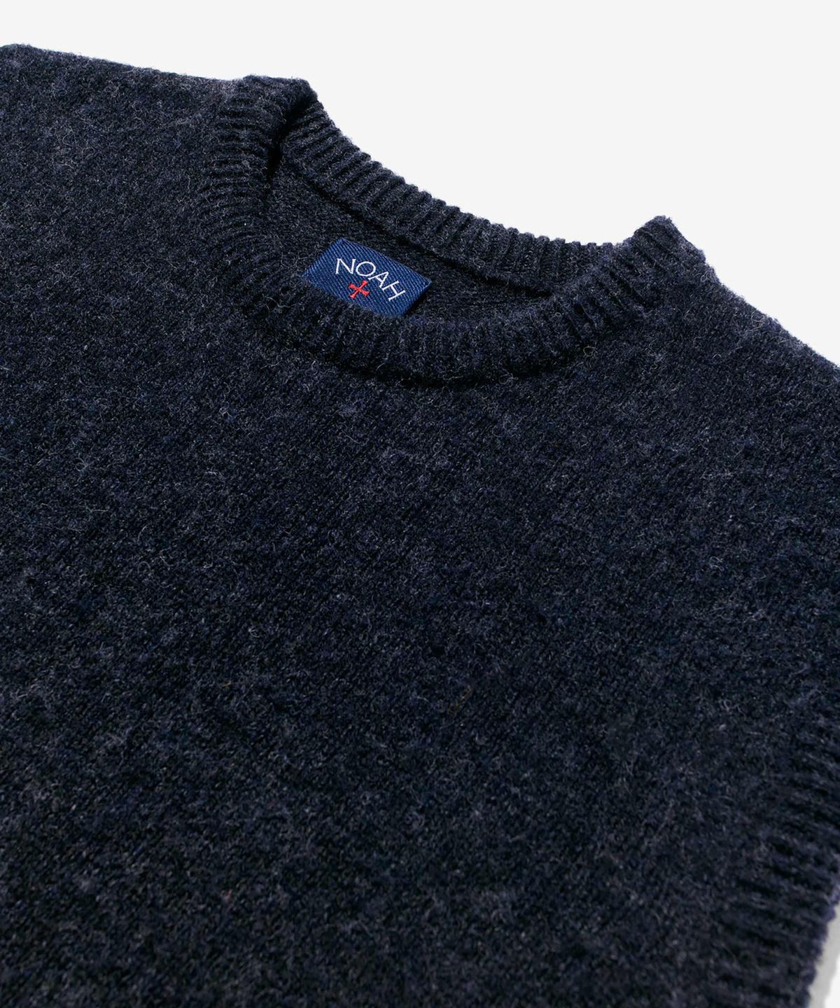 노아(NOAH) (U) 크루넥 셰틀랜드 스웨터 베스트 차콜 CREWNECK SHETLAND SWEATER VEST CHARCOAL