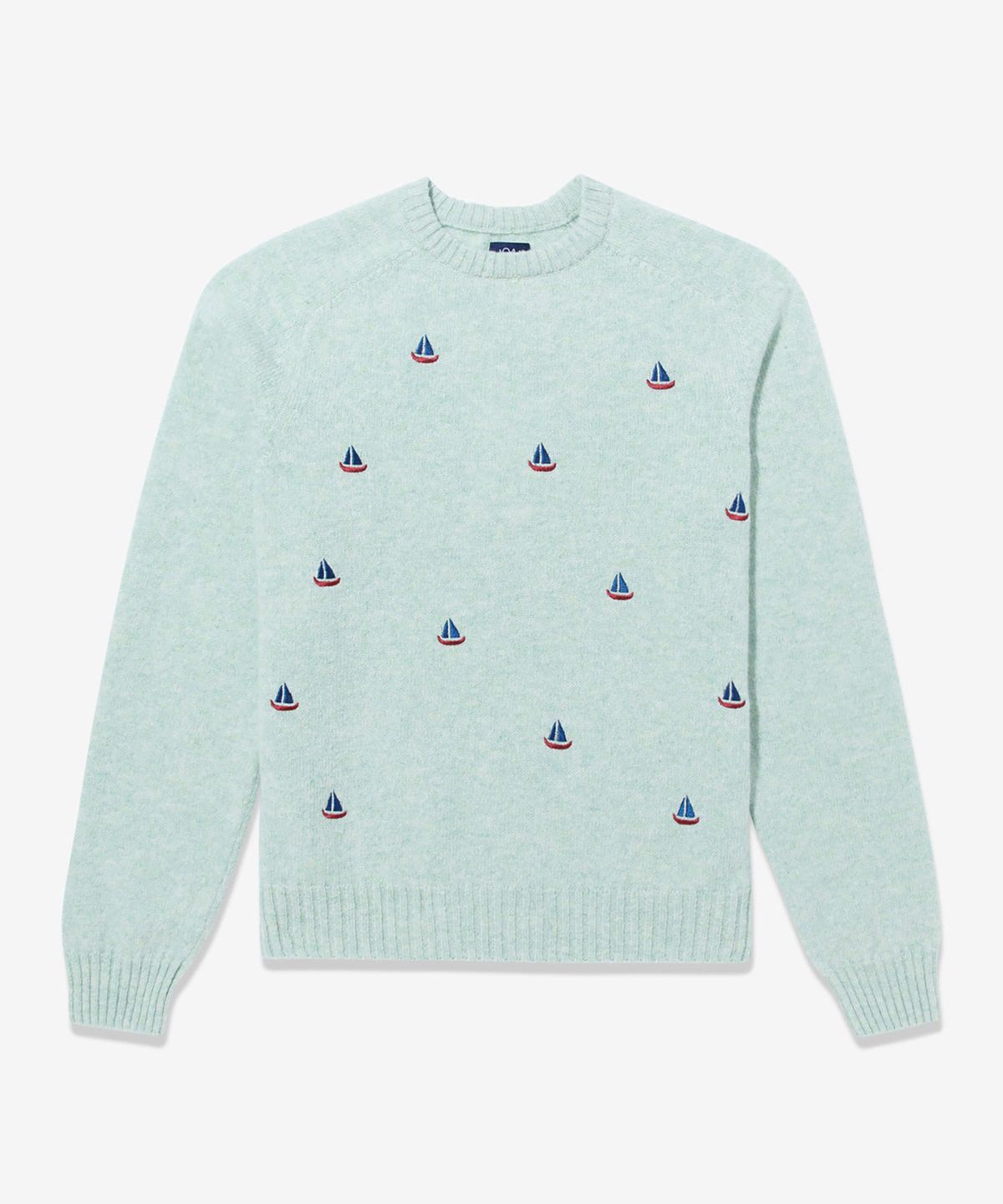 노아(NOAH) (U) 엠브로이더드 셰틀랜드 스웨터 샴록 셰이크 EMBROIDERED SHETLAND SWEATER SHAMROCK SHAKE