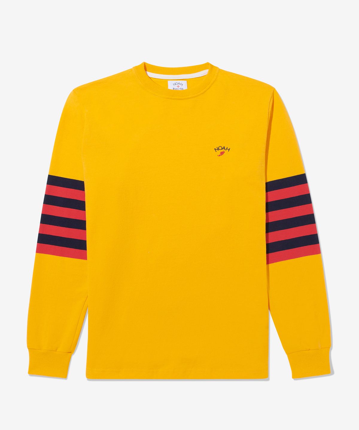 노아(NOAH) (U) 스트라이프 슬리브 럭비 탑 골드 STRIPED SLEEVE RUGBY TOP GOLD