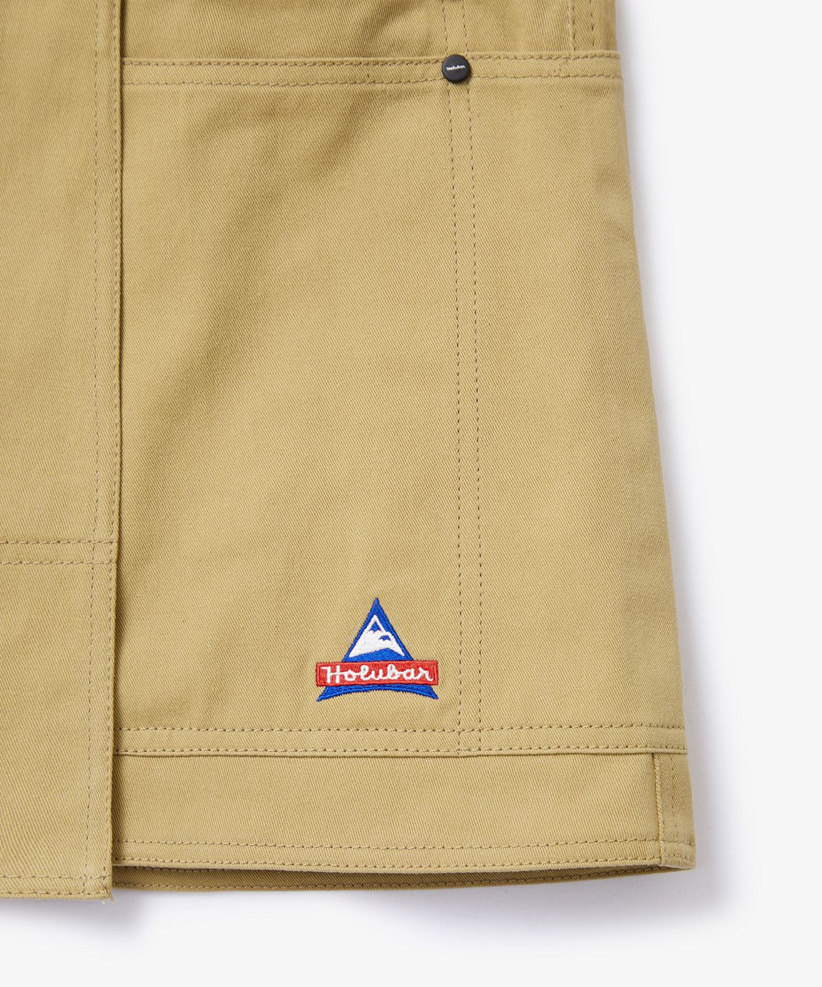 홀루바(HOLUBAR) Trail Split Short Skirt Beige