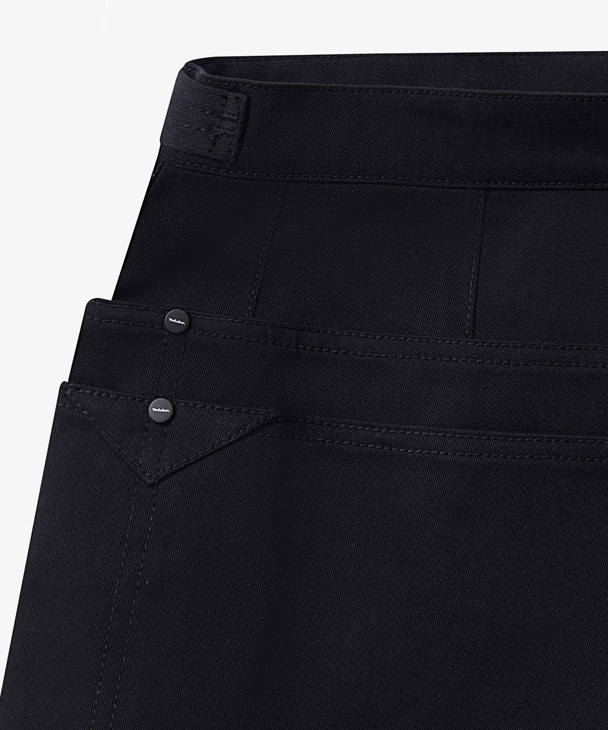 홀루바(HOLUBAR) Trail Split Short Skirt Black