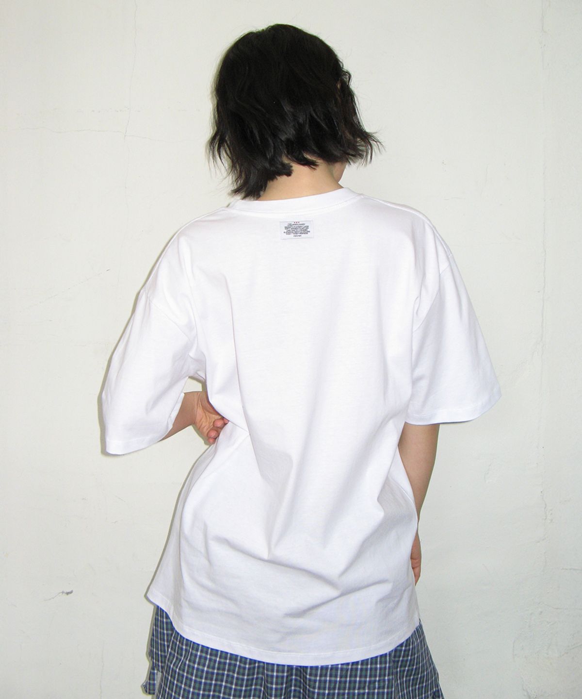 론론(RONRON) VINTAGE GRAPE OVER FIT T SHIRT WHITE