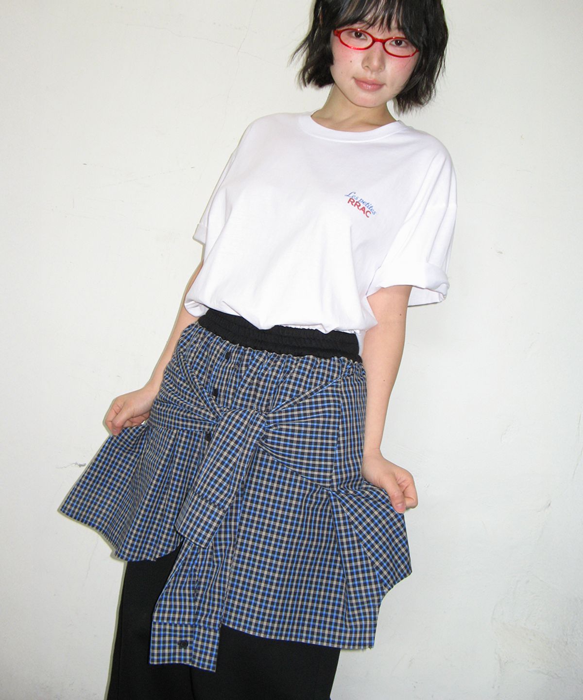 론론(RONRON) VINTAGE RASPBERRY OVER FIT T SHIRT WHITE