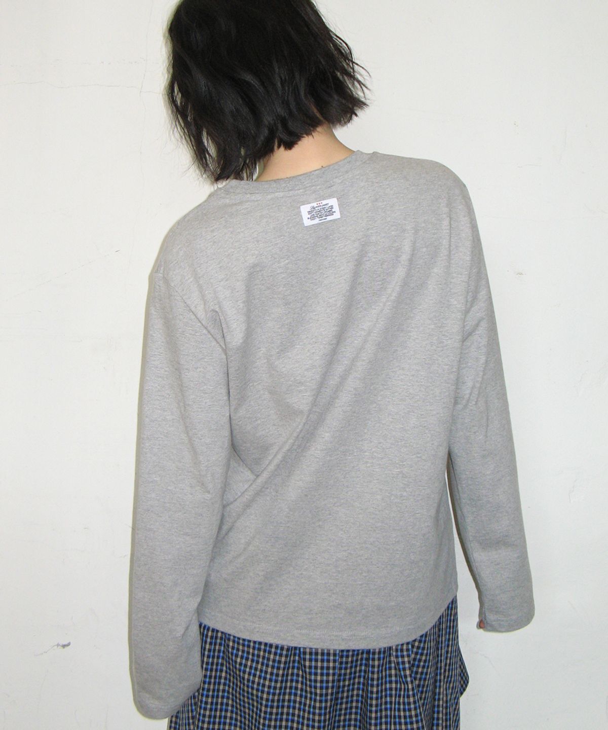 론론(RONRON) SOFTEST DREAM CAT LONG SLEEVE GREY