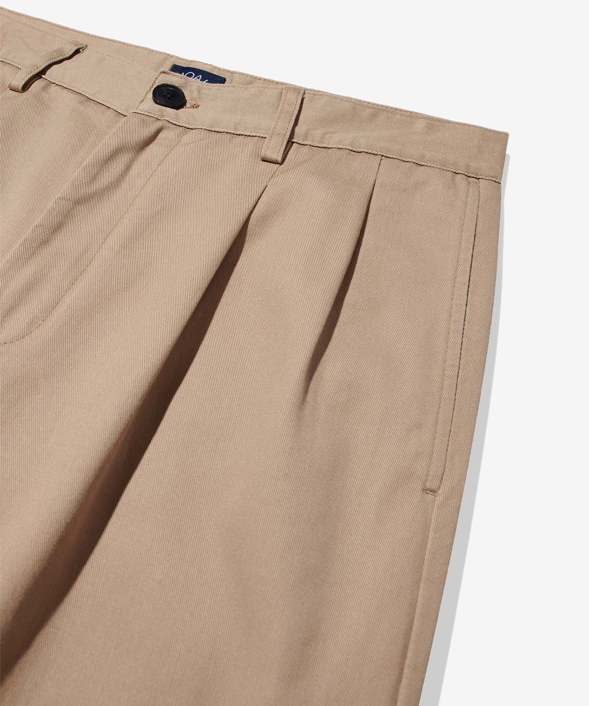 노아(NOAH) (U) 트윌 더블 플리츠 팬츠 샌드 TWILL DOUBLE-PLEAT PANT SAND