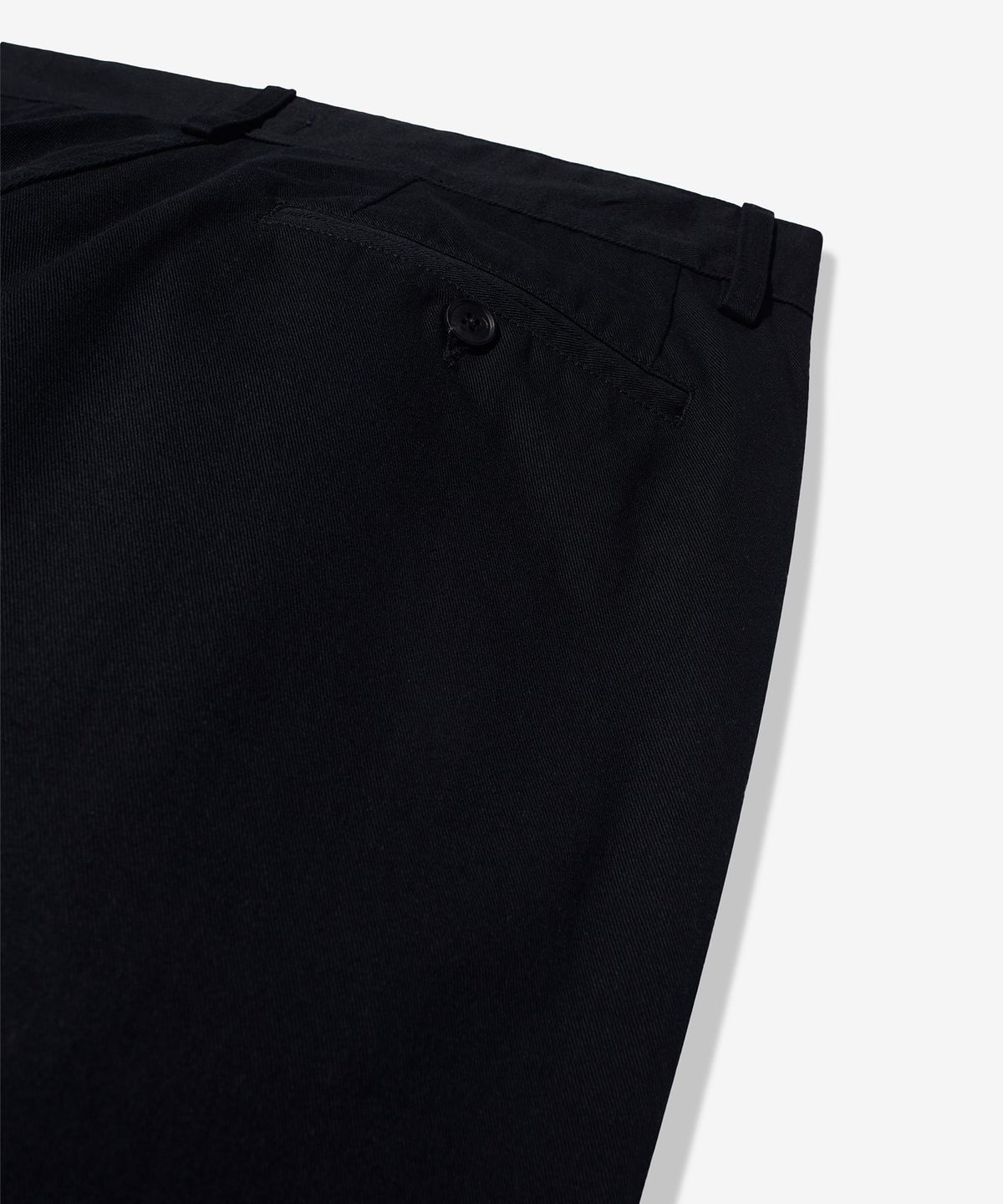 노아(NOAH) (U) 트윌 더블 플리츠 팬츠 블랙 TWILL DOUBLE-PLEAT PANT BLACK