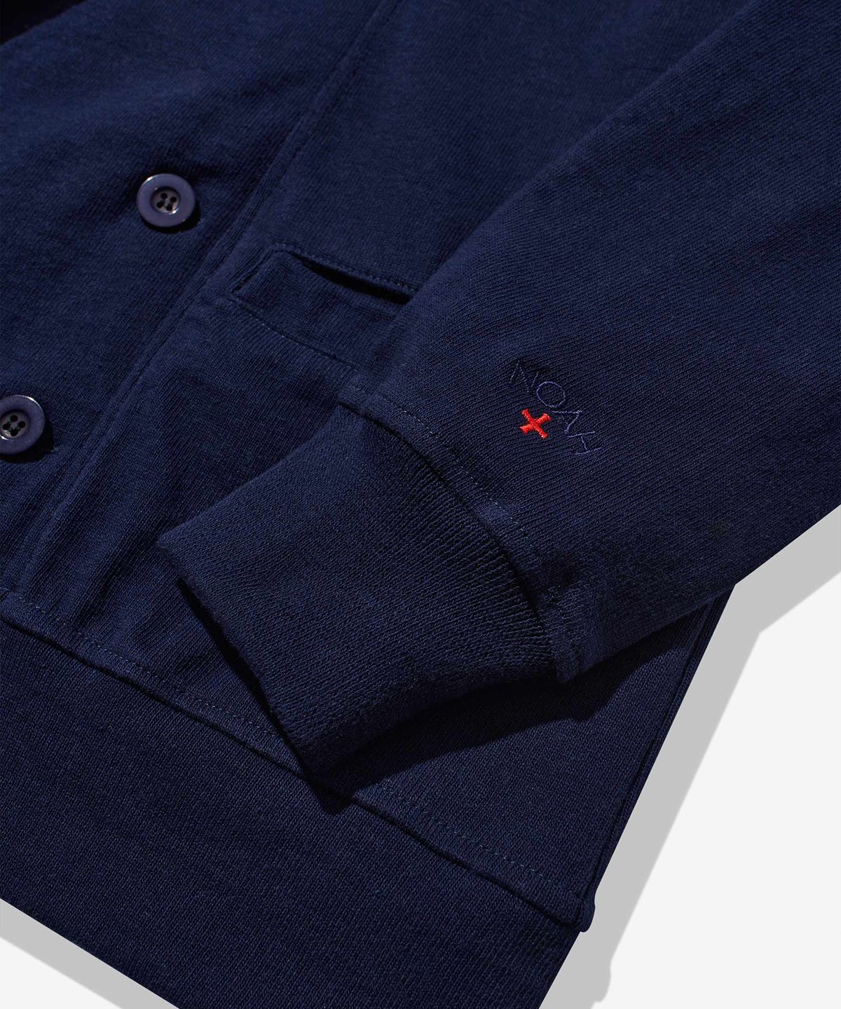 노아(NOAH) (U) 더블 브레스티드 럭비 카디건 네이비 DOUBLE-BREASTED RUGBY CARDIGAN NAVY