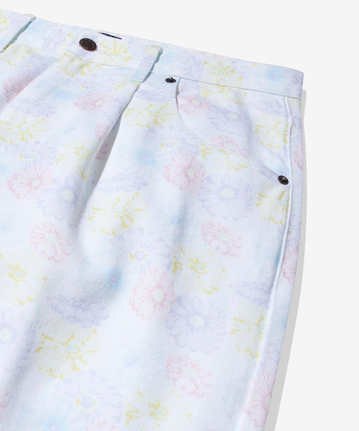 노아(NOAH) (U) 플로럴 플리츠 진 플로럴 FLORAL PLEATED JEANS MULTI