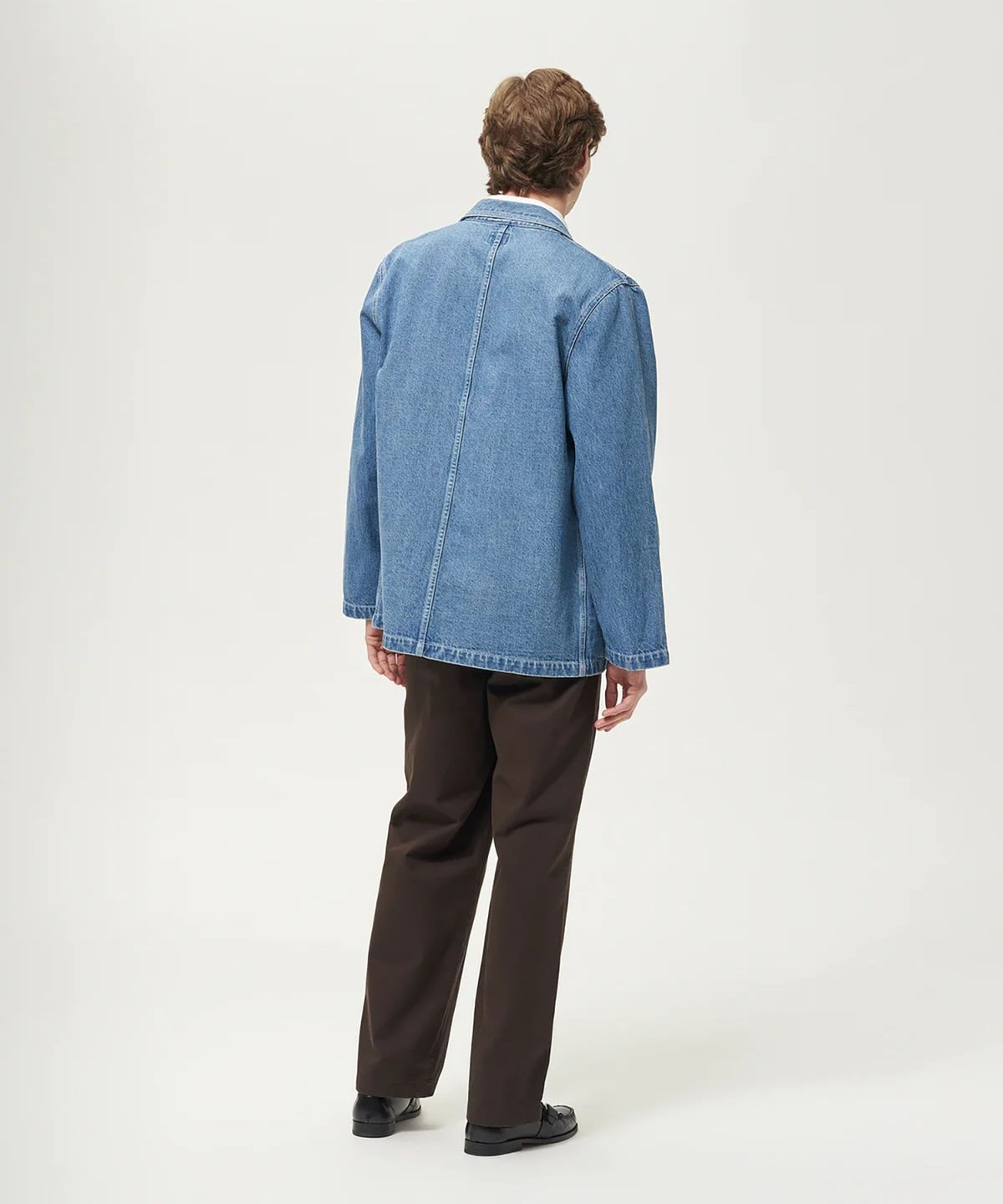 노아(NOAH) (U) 더블 브레스티드 데님 재킷 블루 DOUBLE-BREASTED DENIM JACKET BLUE