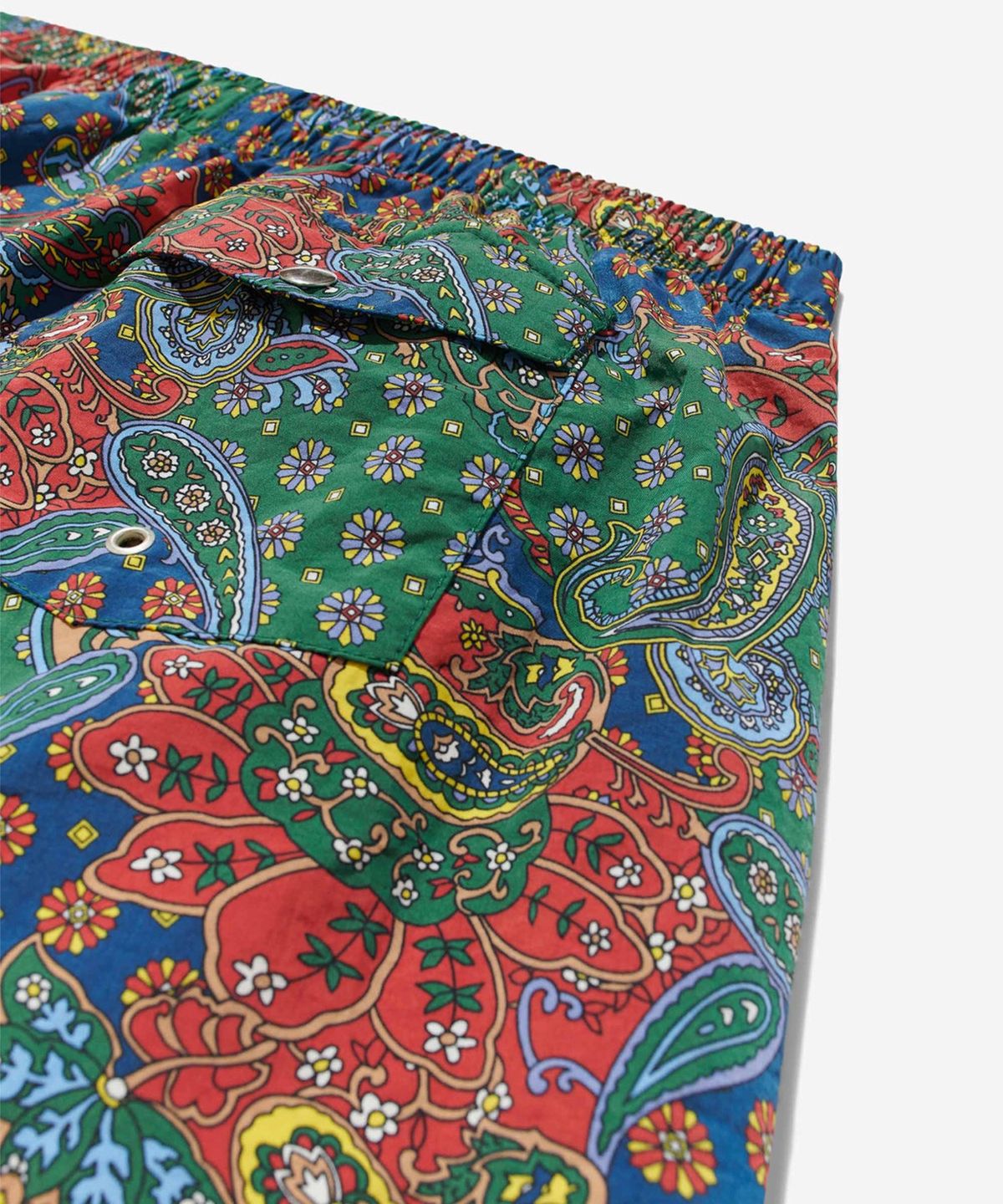 노아(NOAH) (U) 페이즐리 스윔 트렁크 그린 페이즐리 프린트 PAISLEY SWIM TRUNKS GREEN PAISLEY PRINT