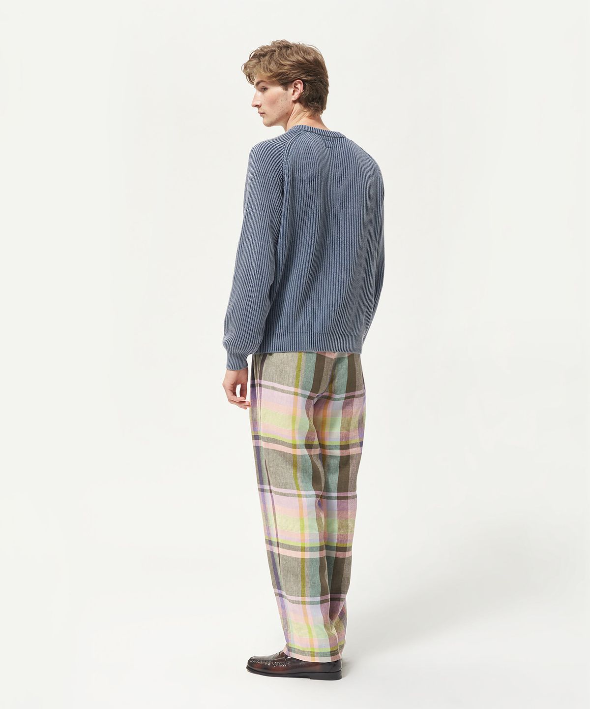 노아(NOAH) (U) 서머 셰이커 스웨터 네이비 SUMMER SHAKER SWEATER NAVY