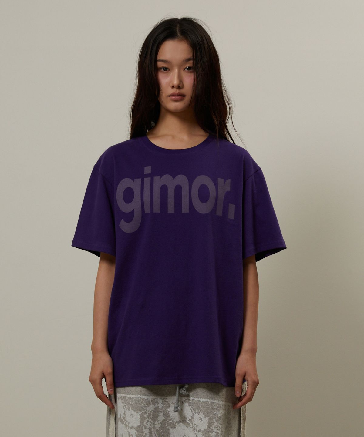 기머(GIMOR) Classic Logo Tee Purple