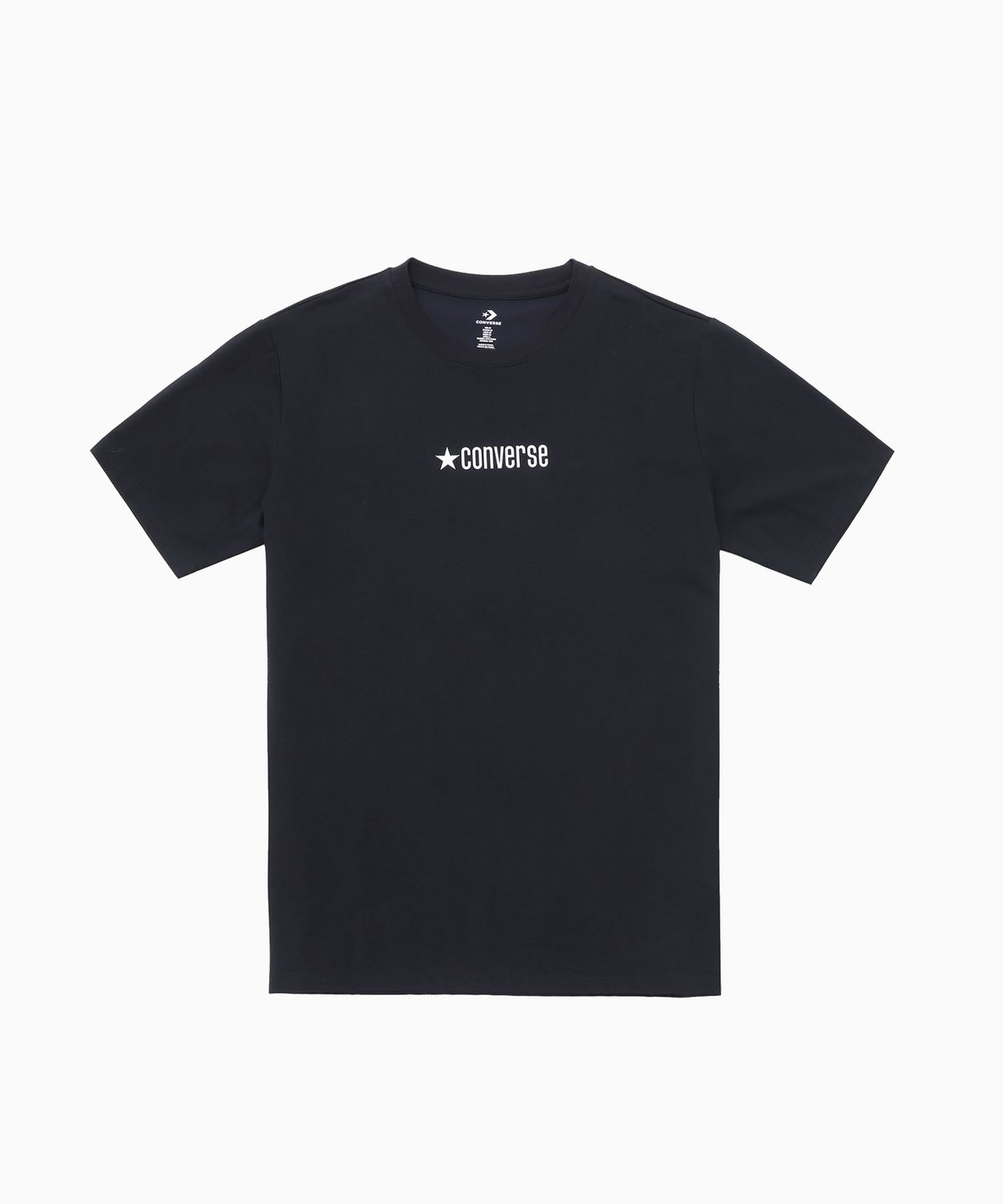 컨버스(CONVERSE) 소로나 로고 스탠다드 핏 티셔츠 블랙 UCJ782-023