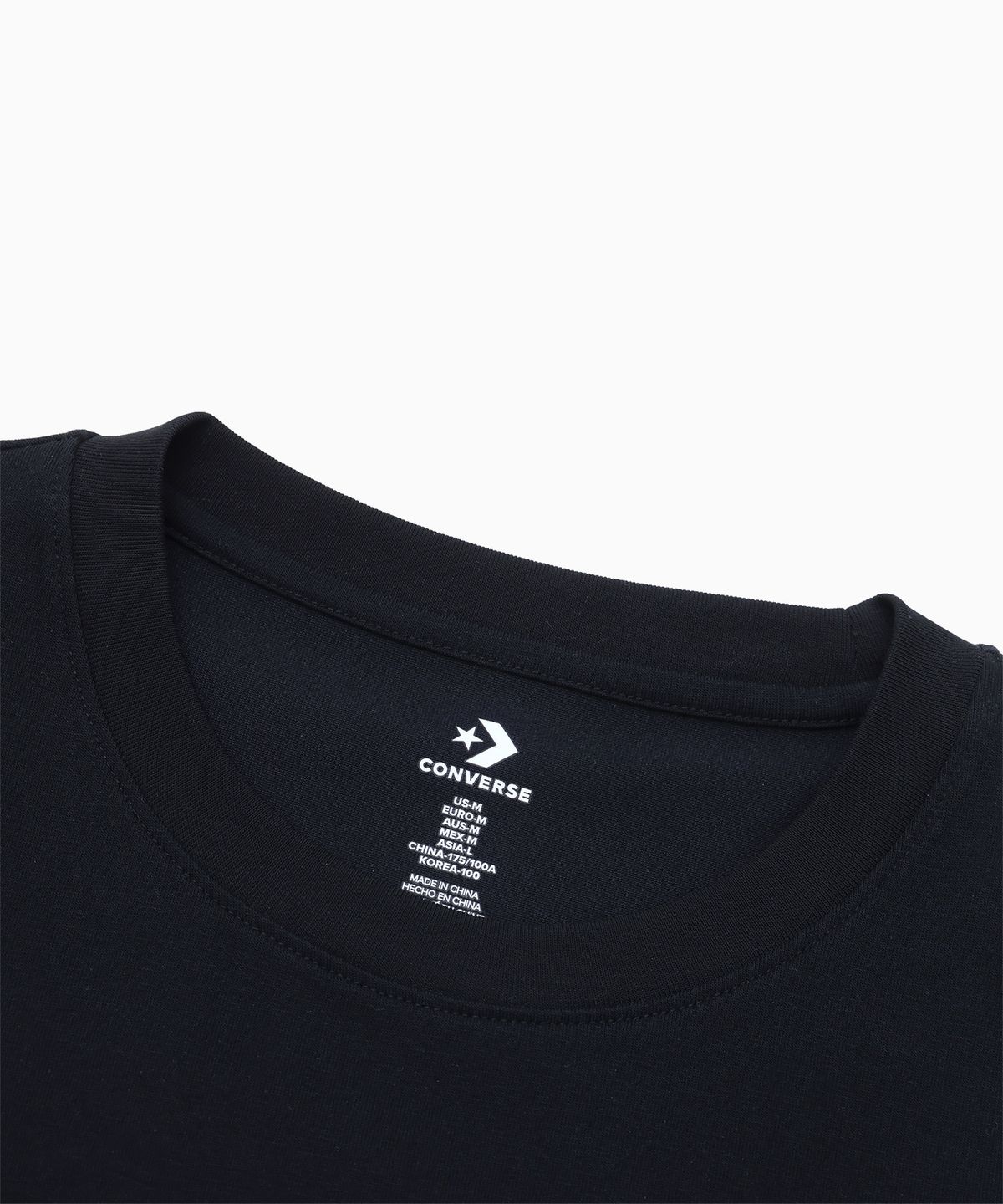 컨버스(CONVERSE) 소로나 로고 스탠다드 핏 티셔츠 블랙 UCJ782-023