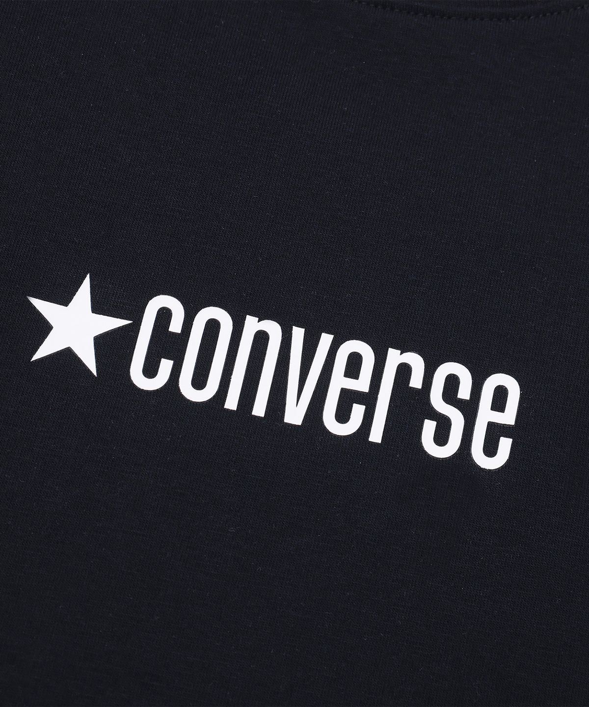 컨버스(CONVERSE) 소로나 로고 스탠다드 핏 티셔츠 블랙 UCJ782-023