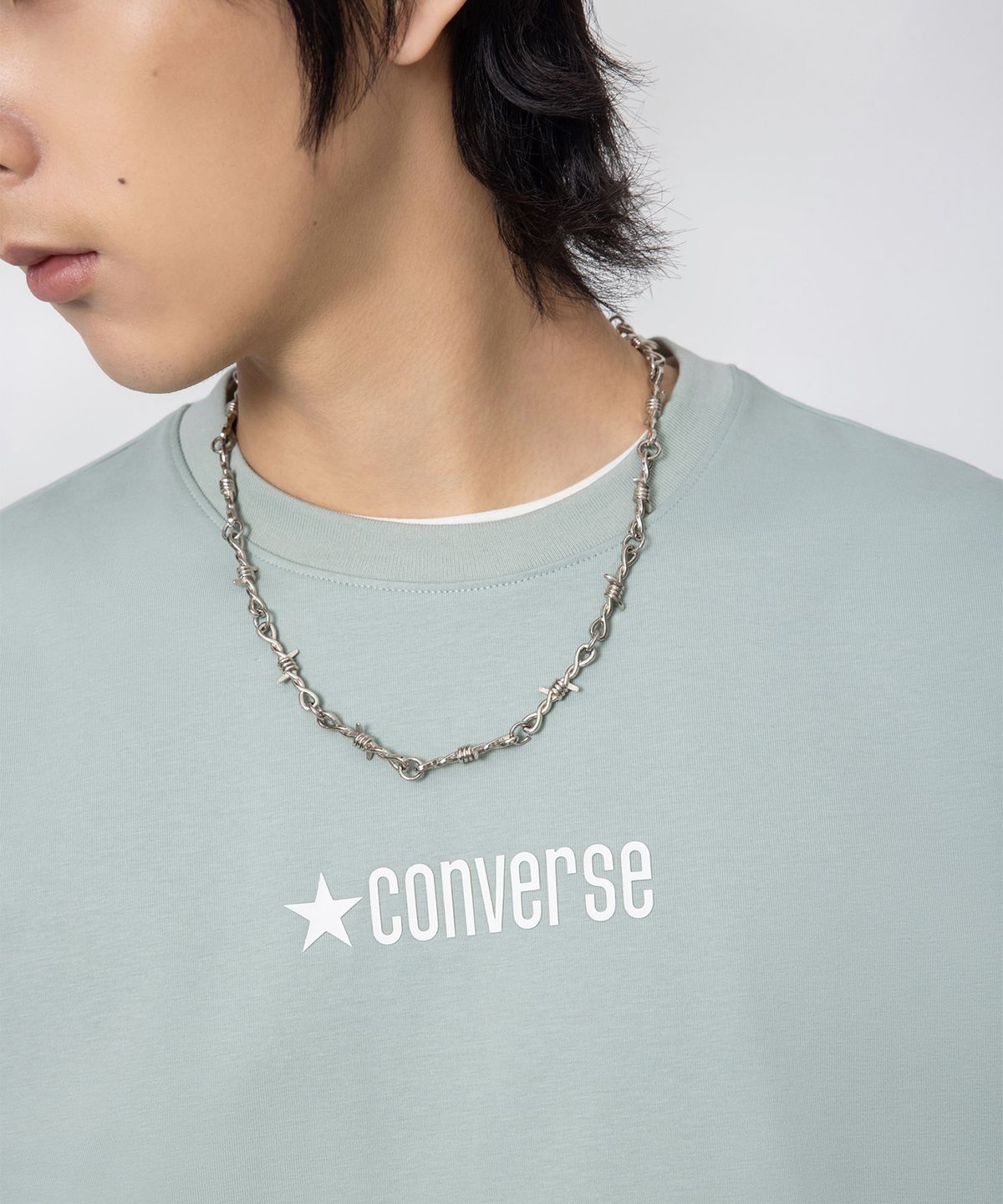 컨버스(CONVERSE) 소로나 로고 스탠다드 핏 티셔츠 타임 어게인 UCJ782-FC2