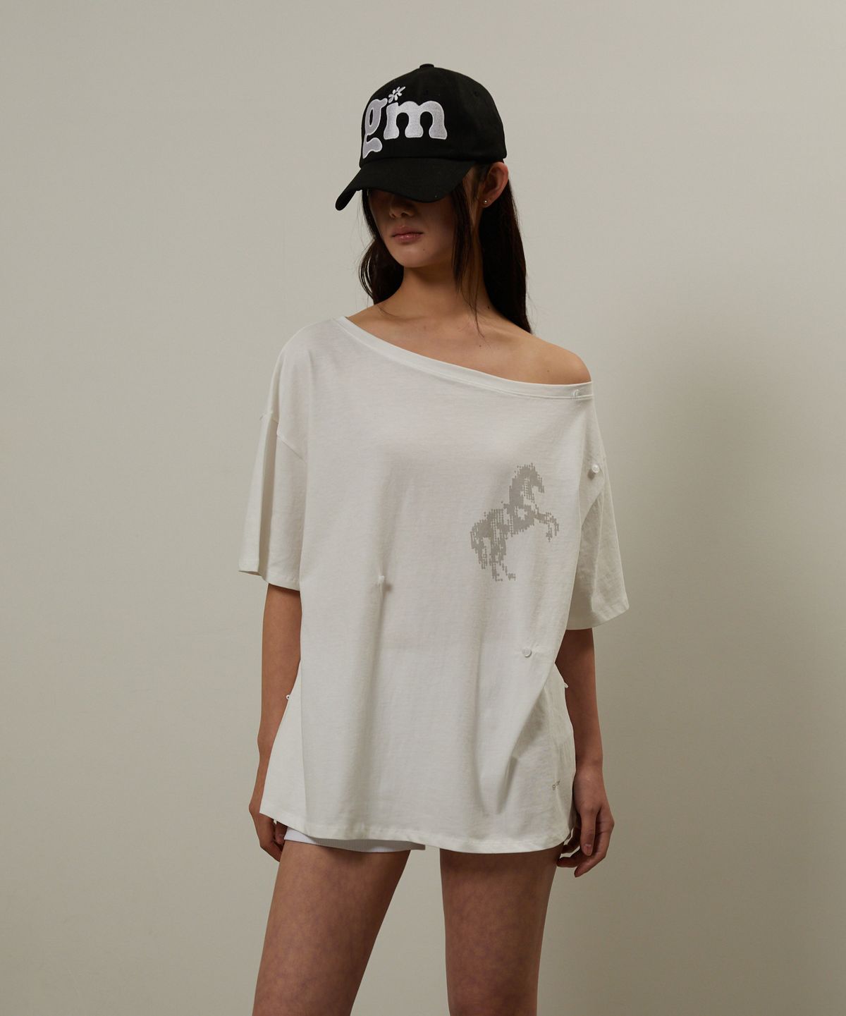 기머(GIMOR) GM Flower Ball Cap Black
