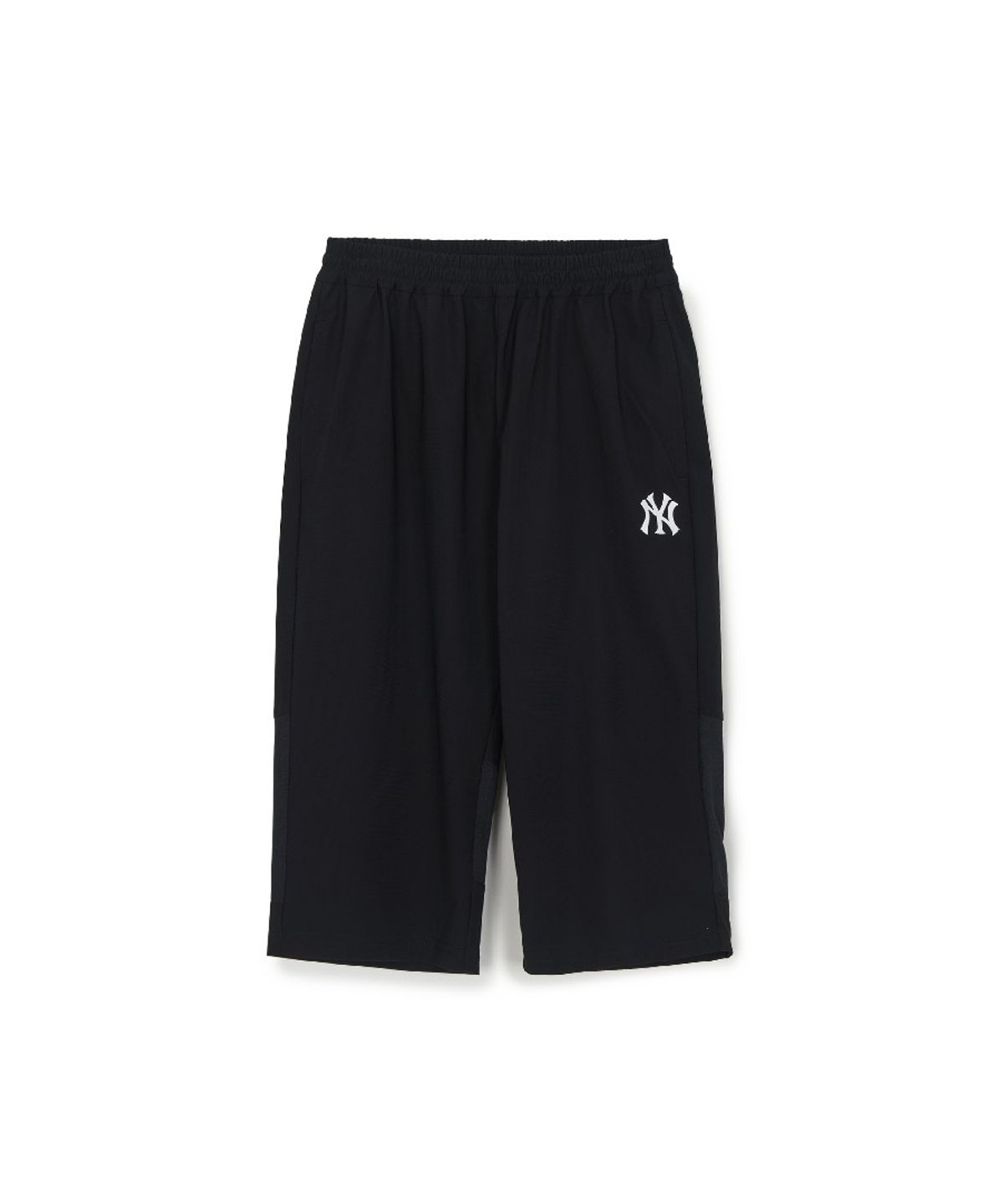 엠엘비 키즈(MLB KIDS) 스포티브 트리코트 메쉬배색 7부 팬츠 NY (Black)