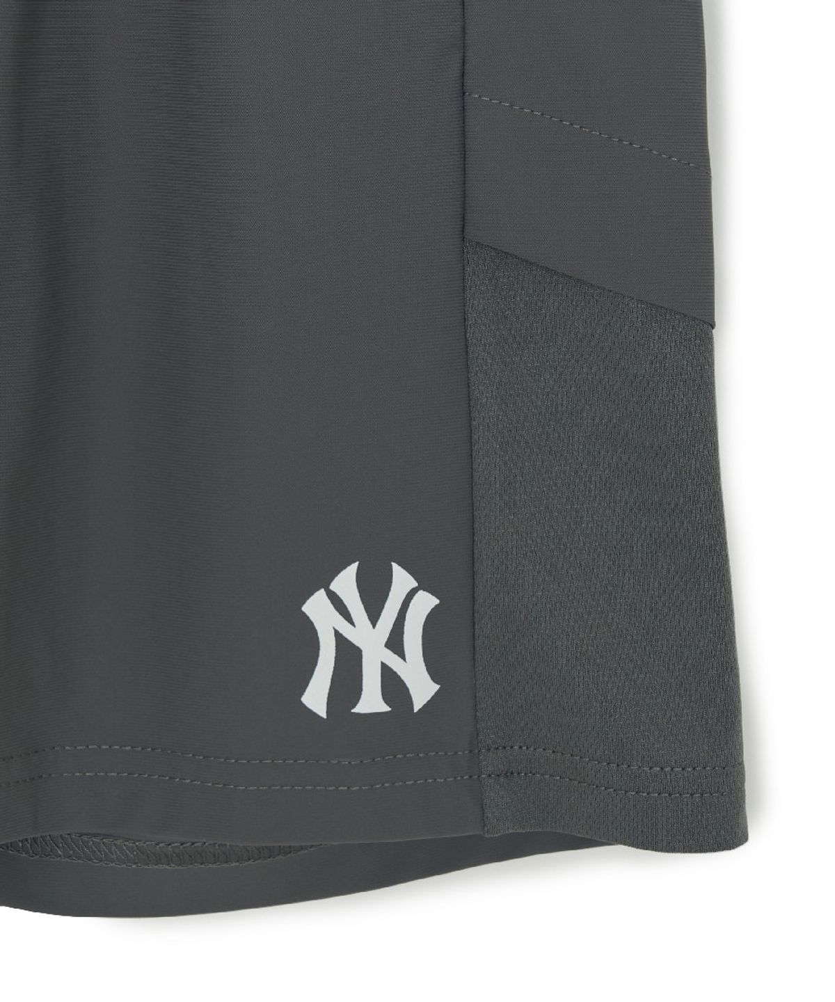엠엘비 키즈(MLB KIDS) 스포티브 트리코트 메쉬배색 5부 팬츠 NY (Grey)