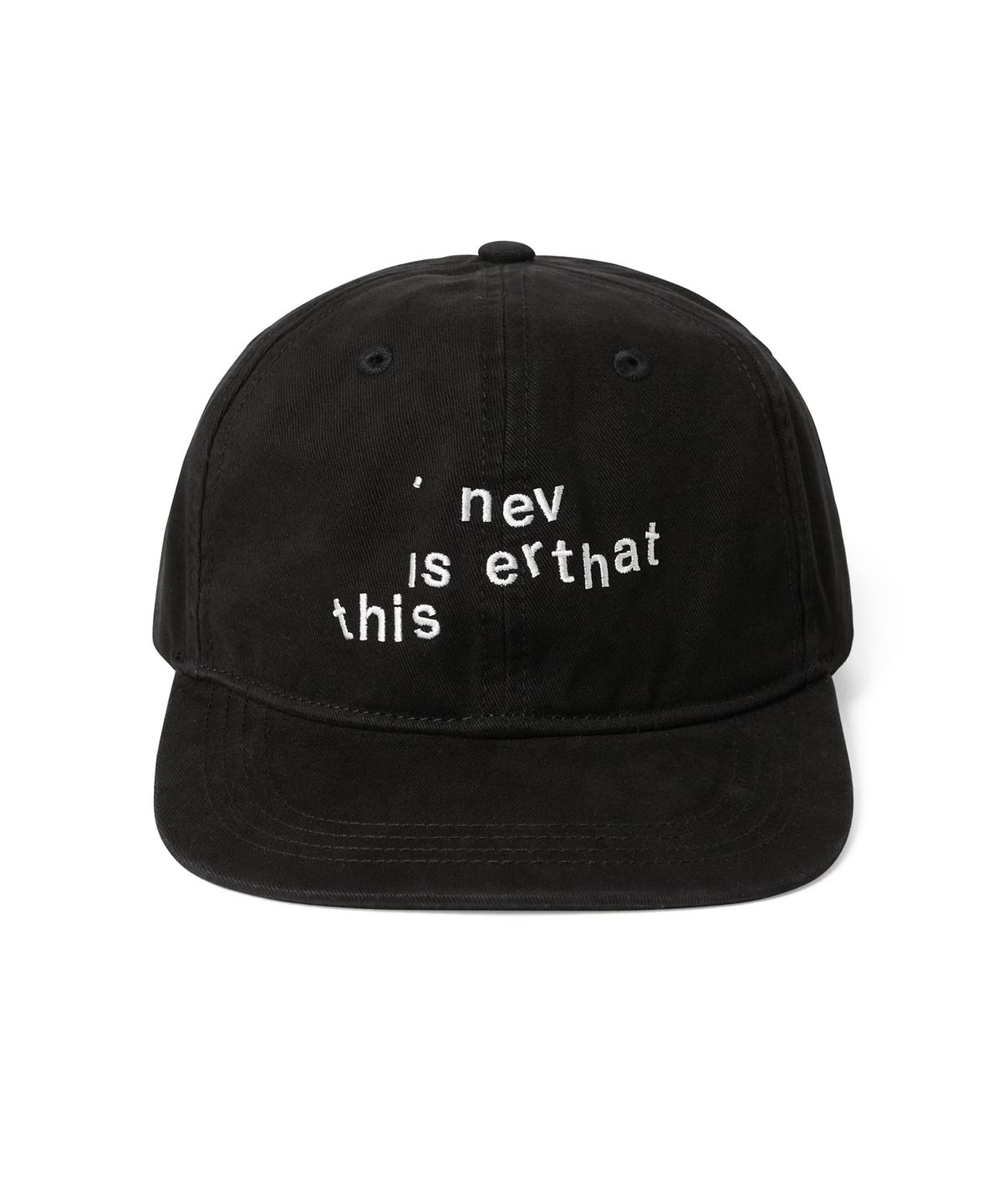디스이즈네버댓(THISISNEVERTHAT) Broken Logo Cap Black