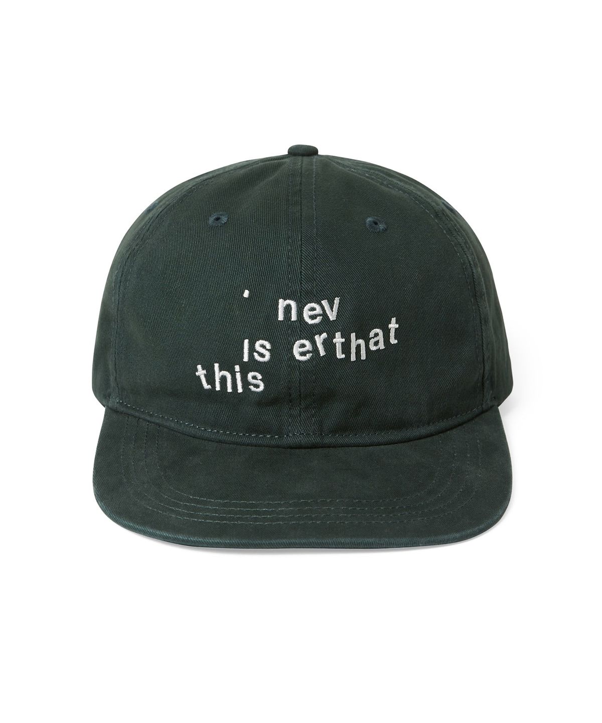 디스이즈네버댓(THISISNEVERTHAT) Broken Logo Cap Green