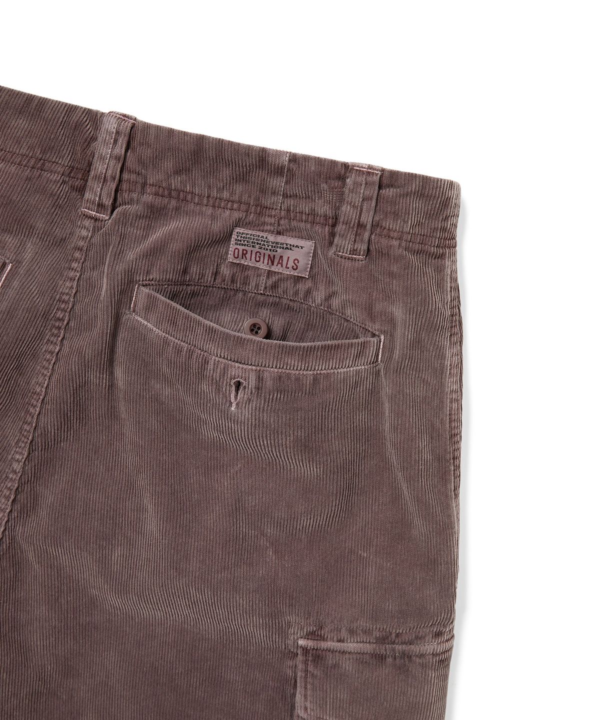 디스이즈네버댓(THISISNEVERTHAT) Overdyed Corduroy Cargo Short Burgundy