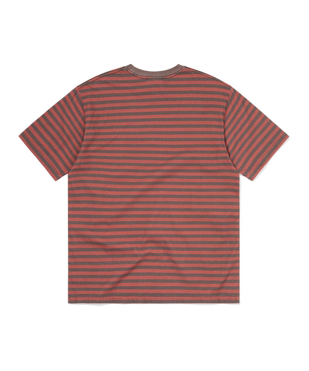 디스이즈네버댓(THISISNEVERTHAT) Printed Striped Tee Red