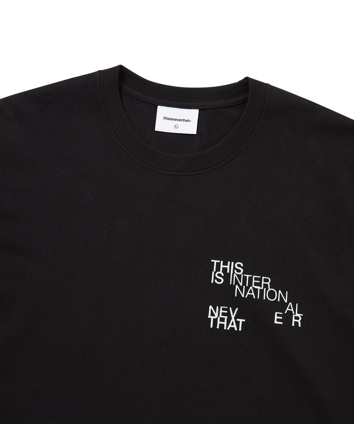 디스이즈네버댓(THISISNEVERTHAT) Paragraph Tee Black