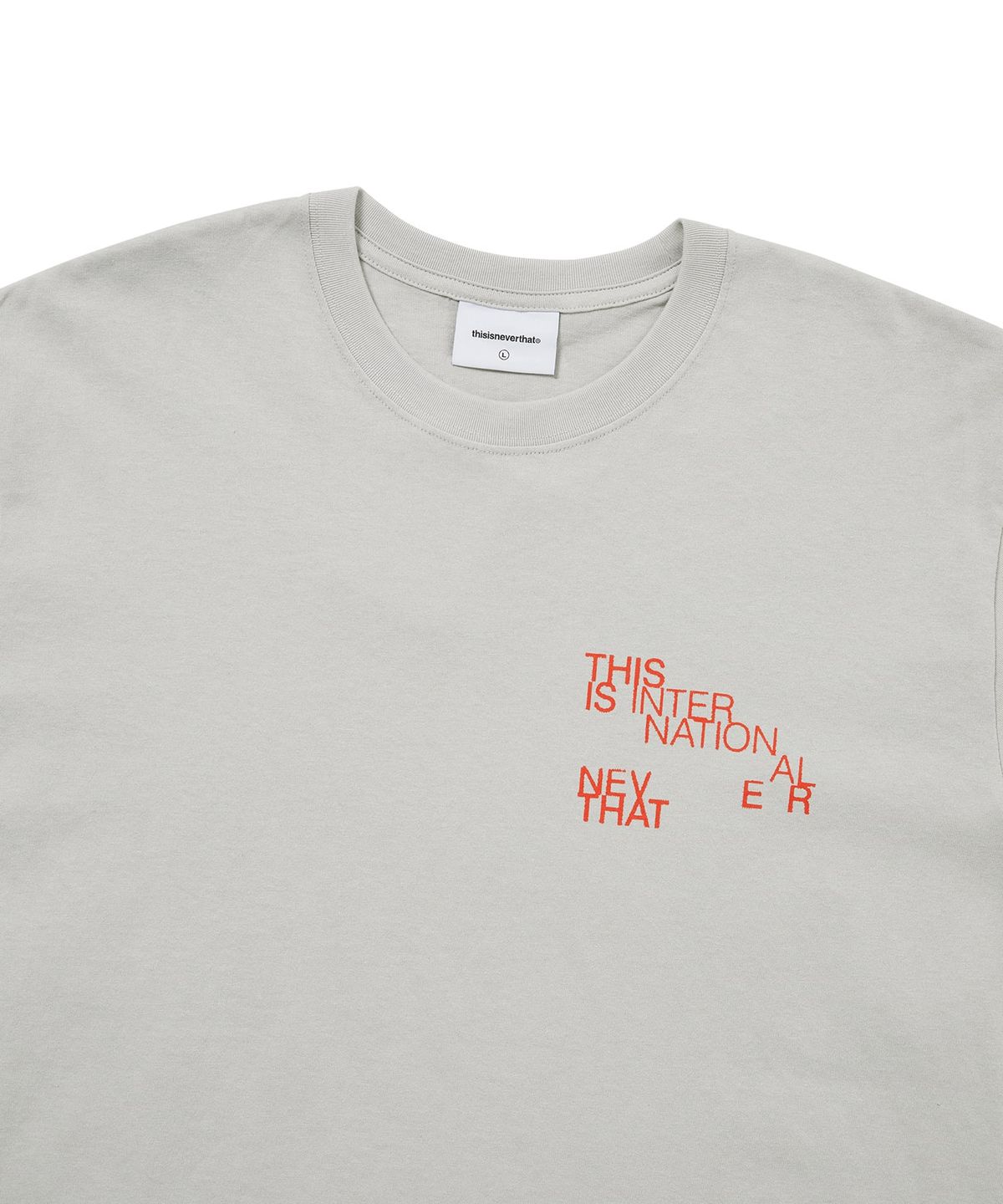 디스이즈네버댓(THISISNEVERTHAT) Paragraph Tee Grey