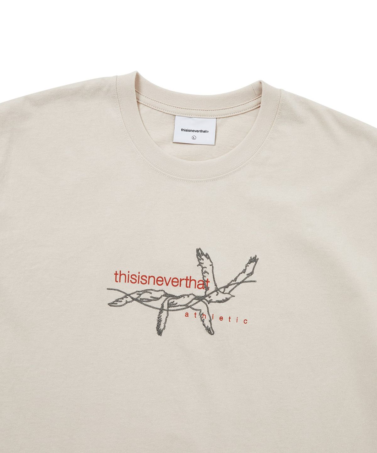 디스이즈네버댓(THISISNEVERTHAT) Stitched Birds Tee Beige