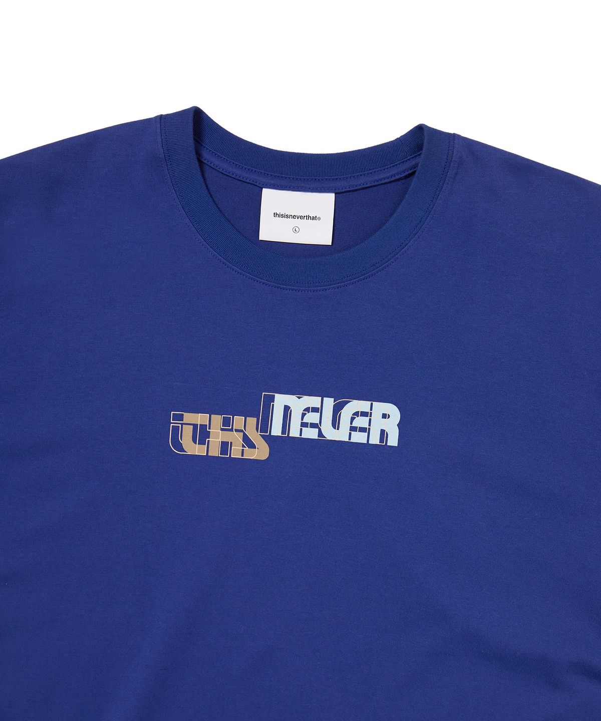디스이즈네버댓(THISISNEVERTHAT) Misalign Tee Royal Blue