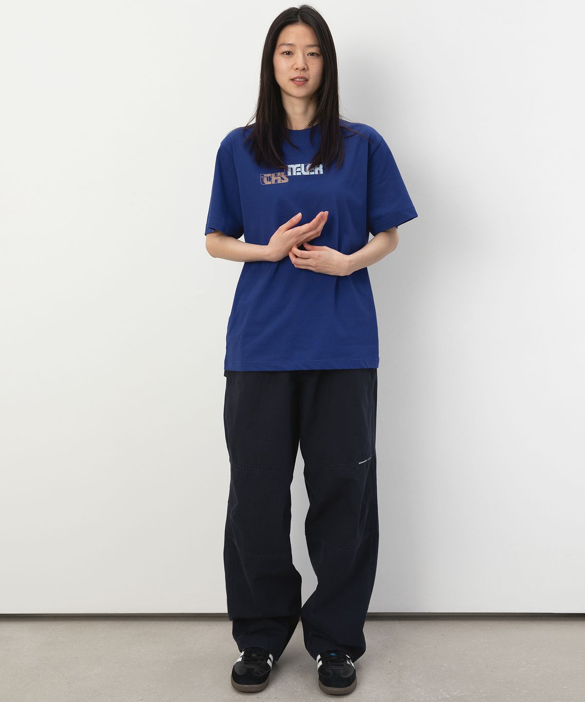 디스이즈네버댓(THISISNEVERTHAT) Misalign Tee Royal Blue