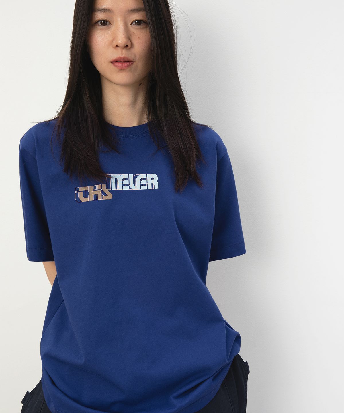 디스이즈네버댓(THISISNEVERTHAT) Misalign Tee Royal Blue