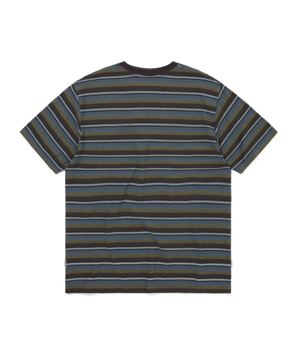 디스이즈네버댓(THISISNEVERTHAT) Inside Out Striped Tee Olive