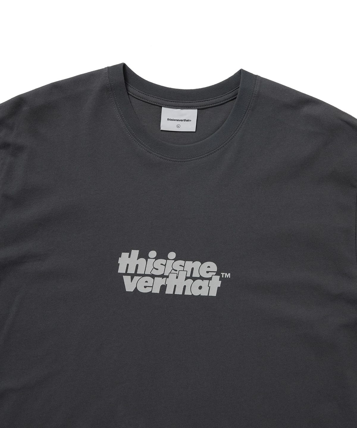 디스이즈네버댓(THISISNEVERTHAT) OL-Logo Tee Dark Grey