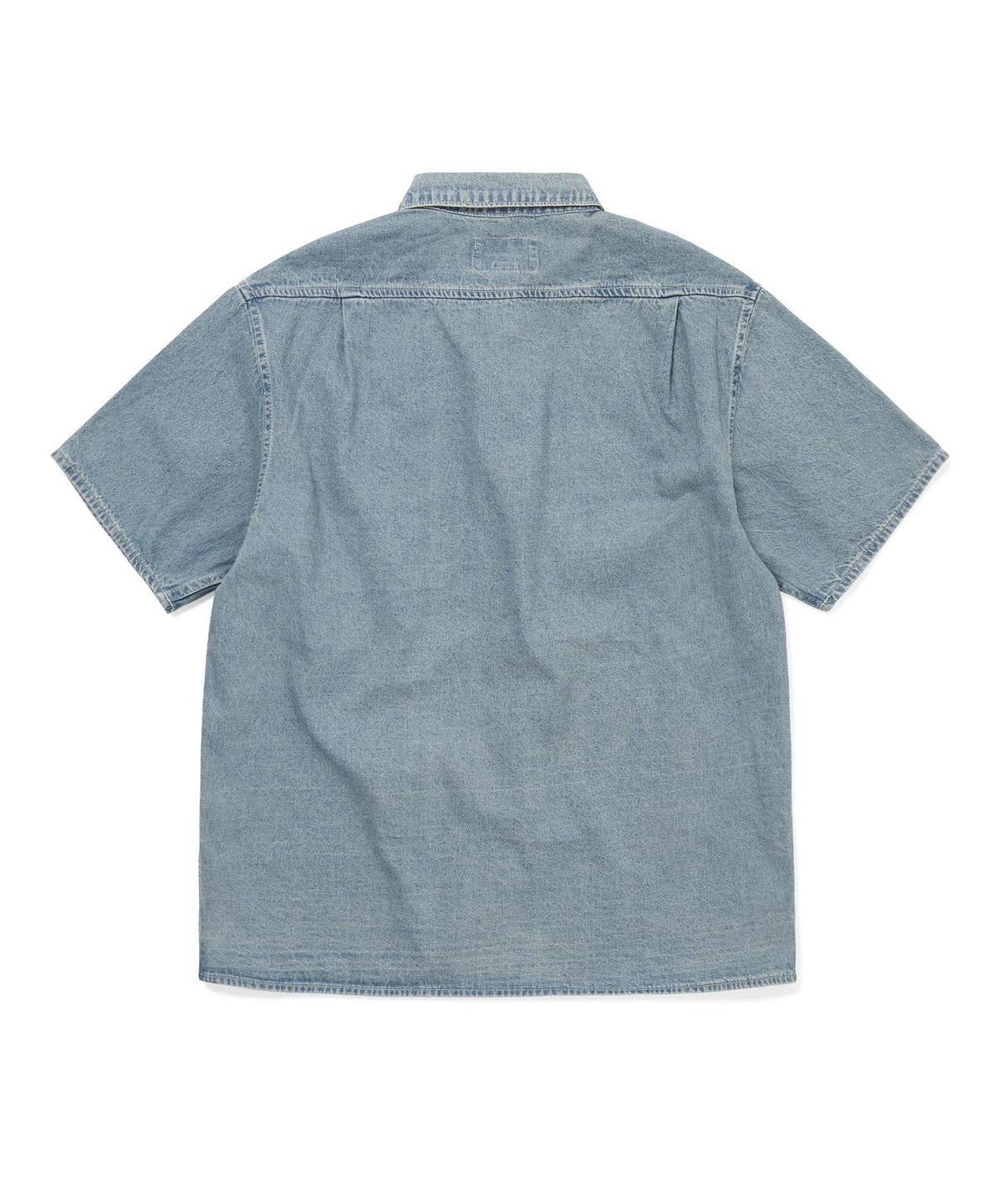 디스이즈네버댓(THISISNEVERTHAT) Washed Denim S/S Shirt Washed Blue