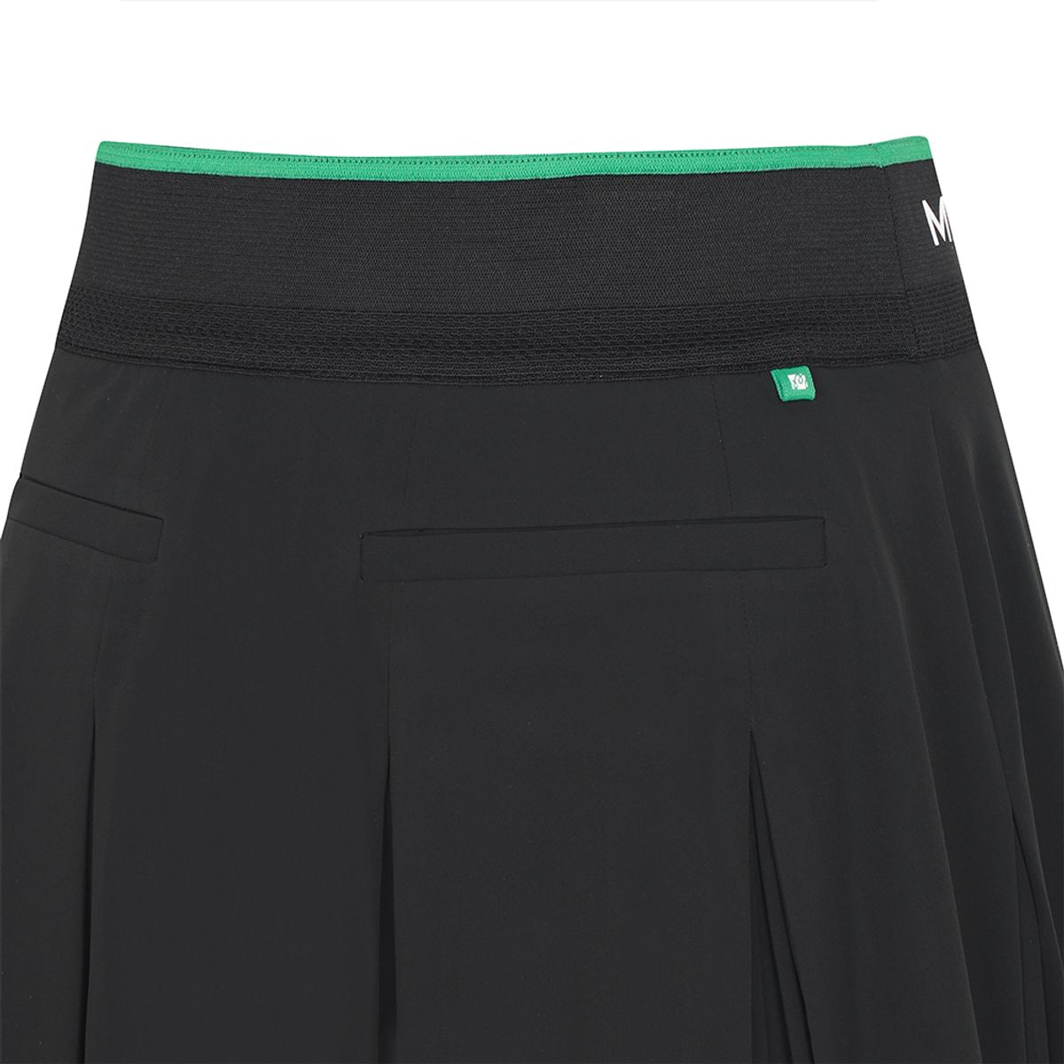 말본 골프(MALBON GOLF) 퍼포먼스 와이드 주름 스커트 BLACK (WOMAN)