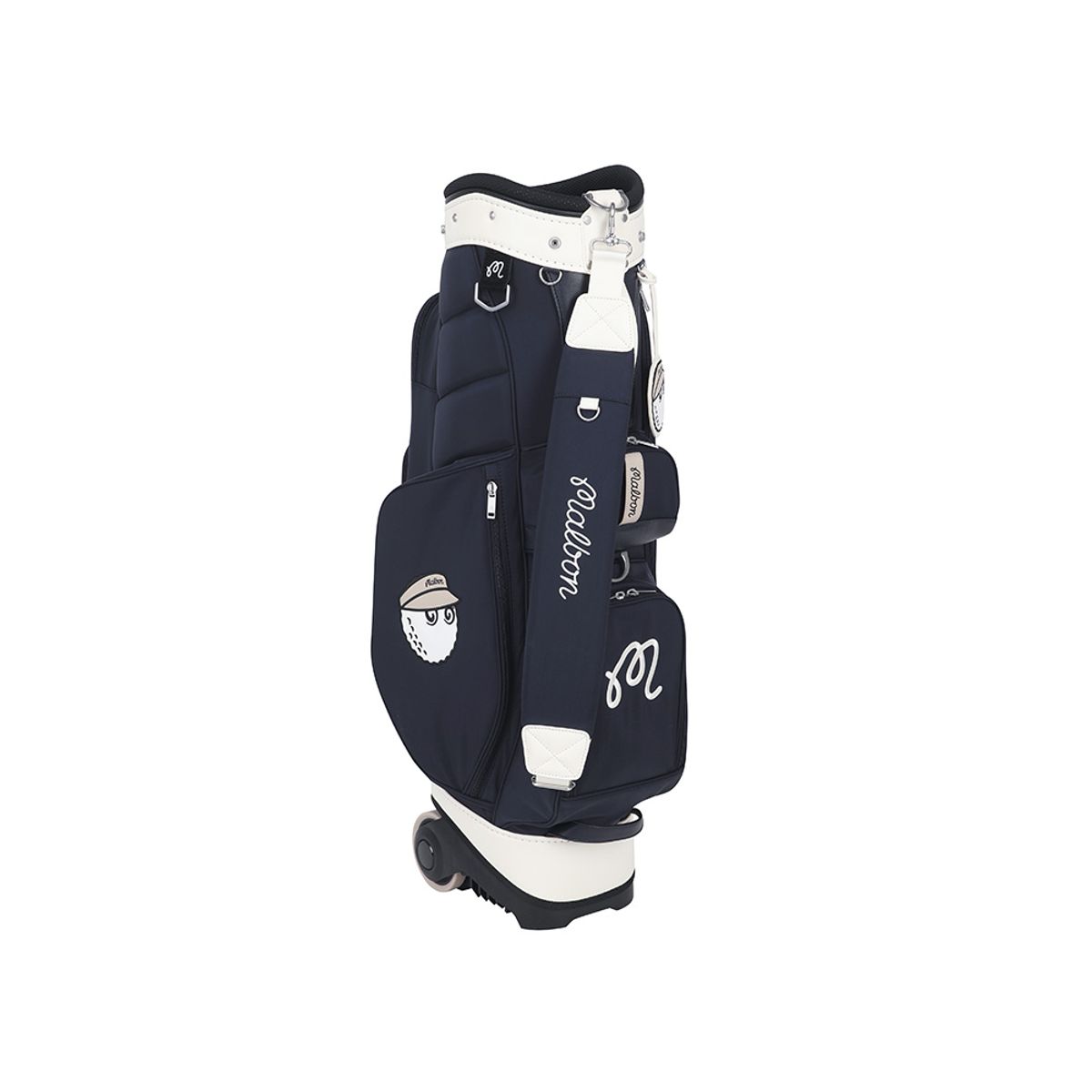 말본 골프(MALBON GOLF) 뉴 M 라이트 트롤리 캐디백 NAVY
