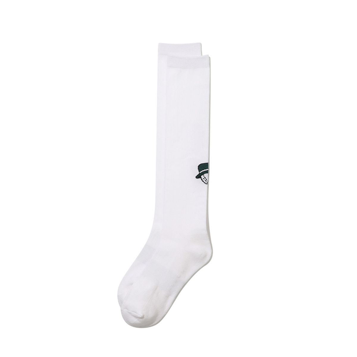 말본 골프(MALBON GOLF) 여성 언발란스 로고 니삭스 OFF WHITE (WOMAN)