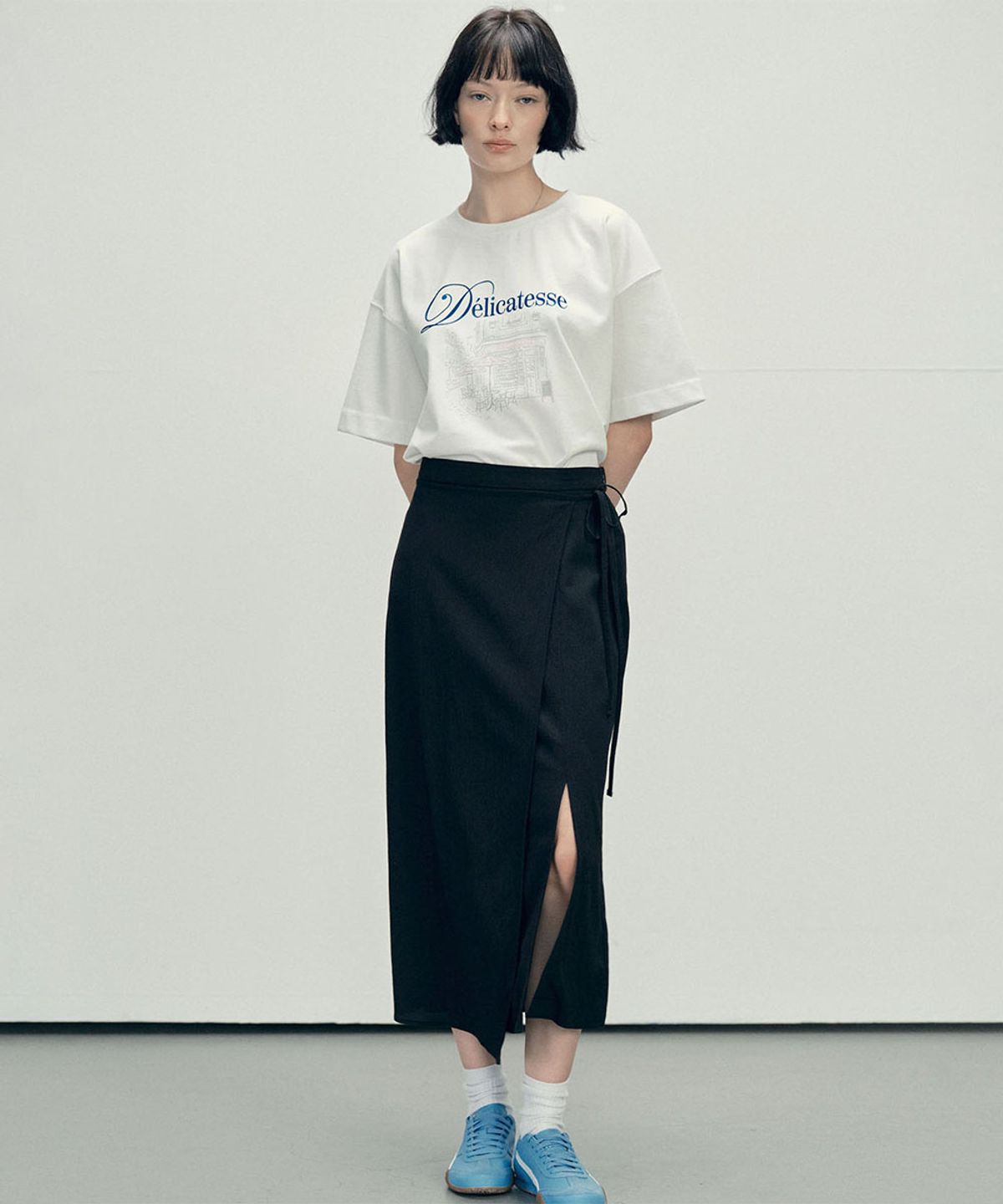 마롭(MALOUPE) 5215 오버핏 그래픽 티셔츠 (화이트)
