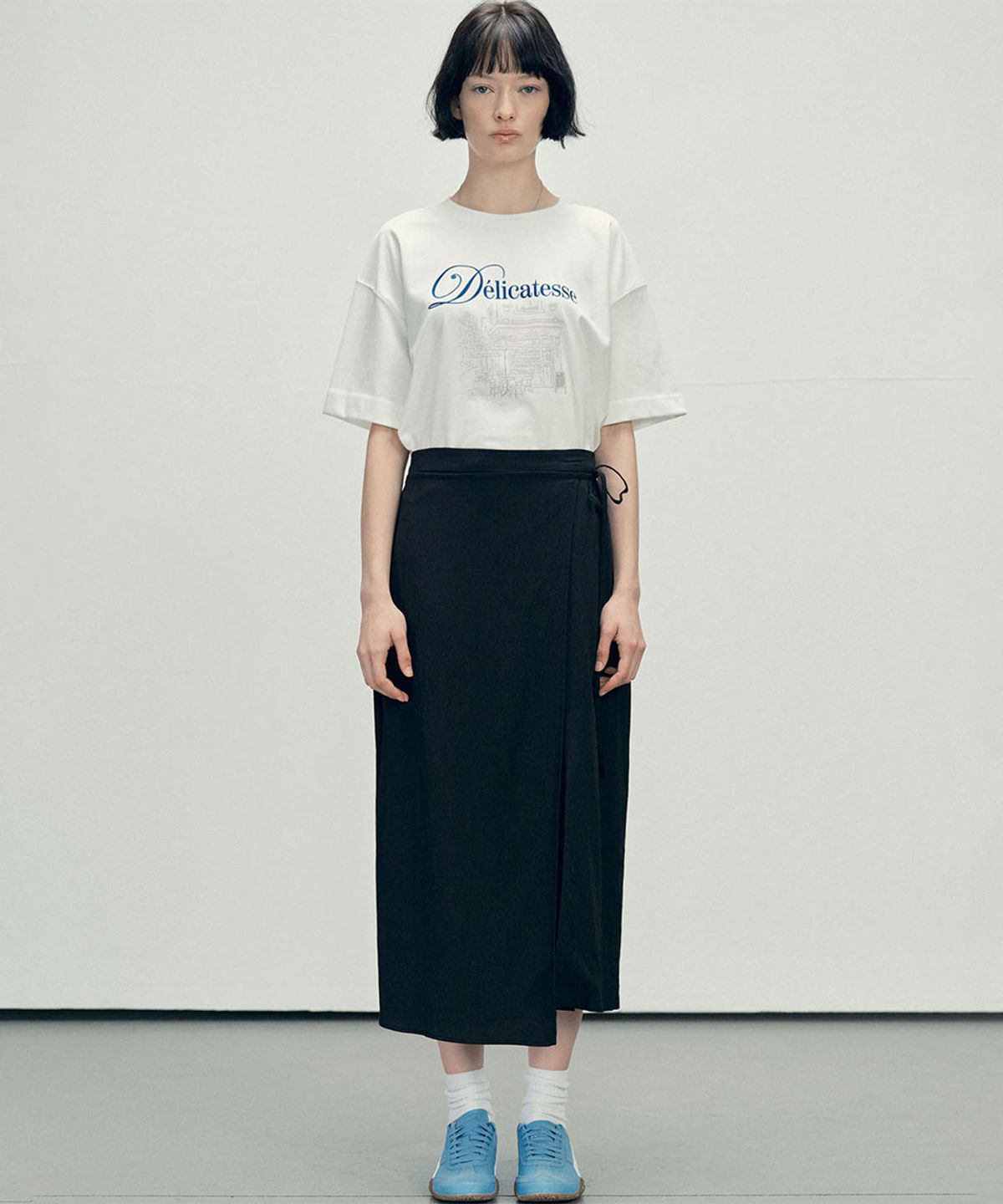 마롭(MALOUPE) 5215 오버핏 그래픽 티셔츠 (화이트)