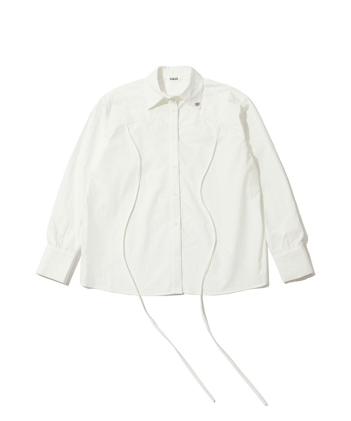 페이키(FAKIII) Tulip Back Slit Multi Shirt_IVORY