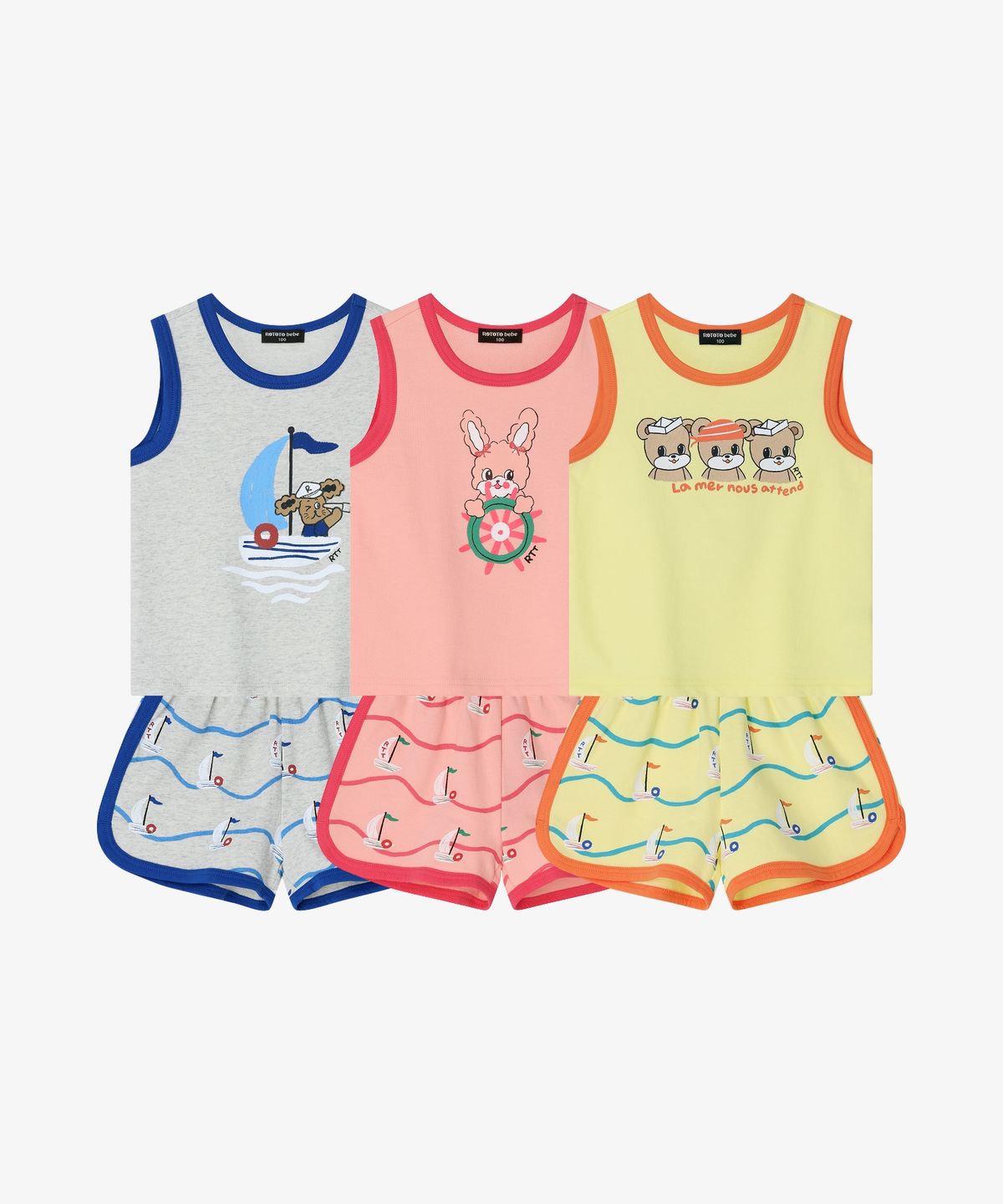 로토토베베(ROTOTOBEBE) 미니쭈리 민소매 셋업 (3color)RO6BCSE09