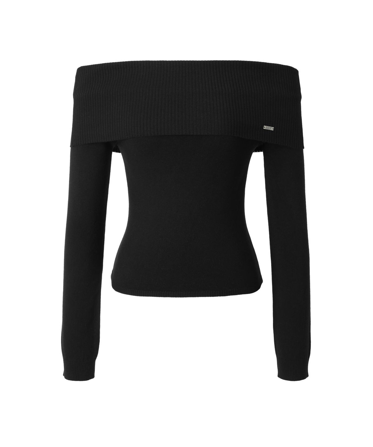 카키포인트(KHAKIPOINT) Folded Off-Shoulder Knit (black)