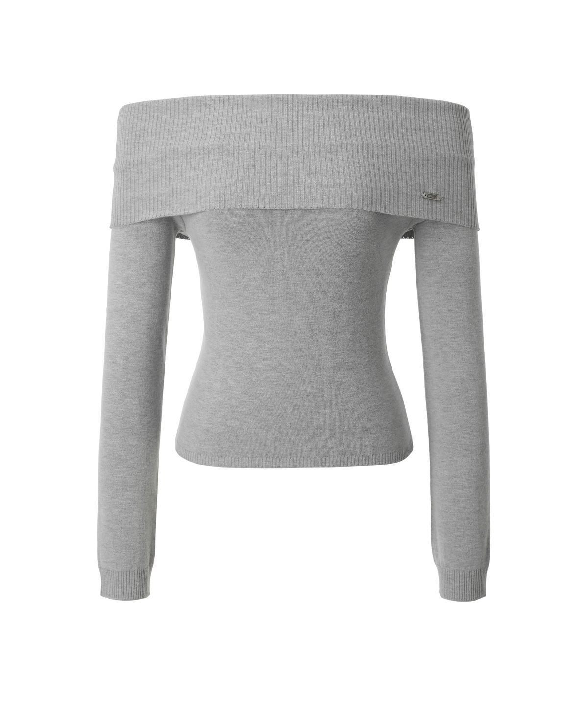 카키포인트(KHAKIPOINT) Folded Off-Shoulder Knit (gray)