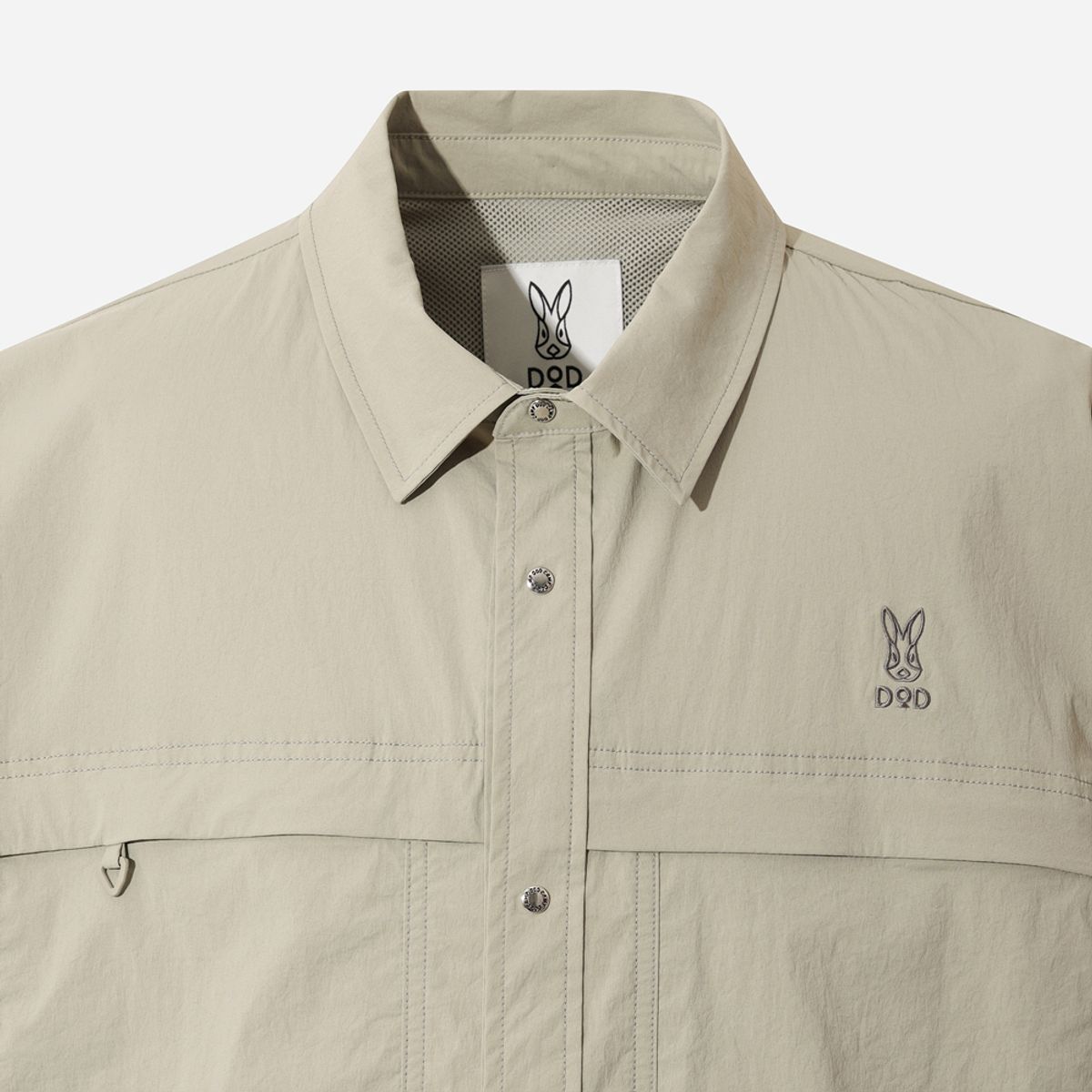 디오디(DOD) 스루스루 반팔 셔츠(BEIGE)