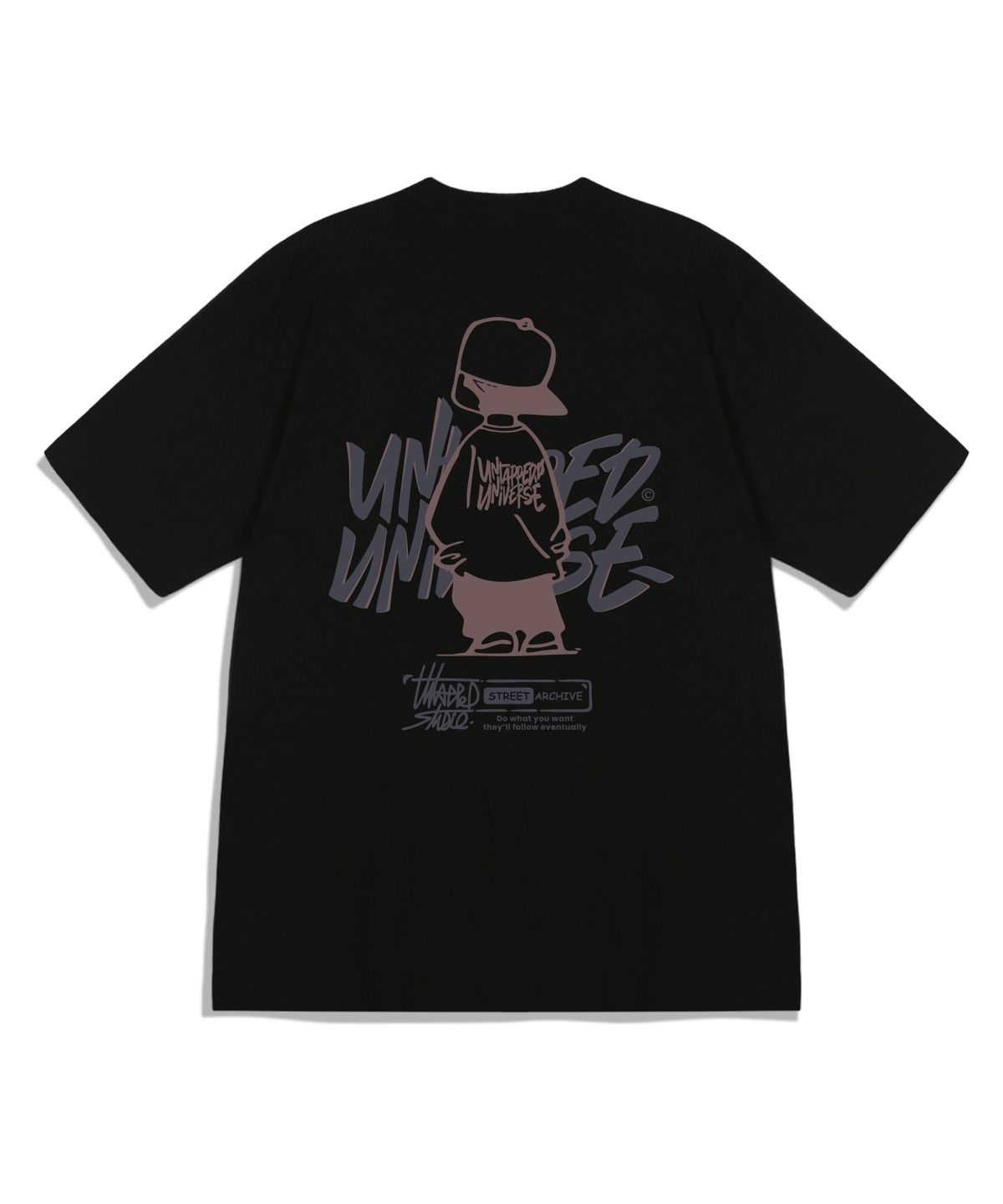 언탭트 스튜디오(UNTAPPED STUDIO) Urban Youth 퓨어 코튼 오버핏 반팔 티셔츠 8COLOR