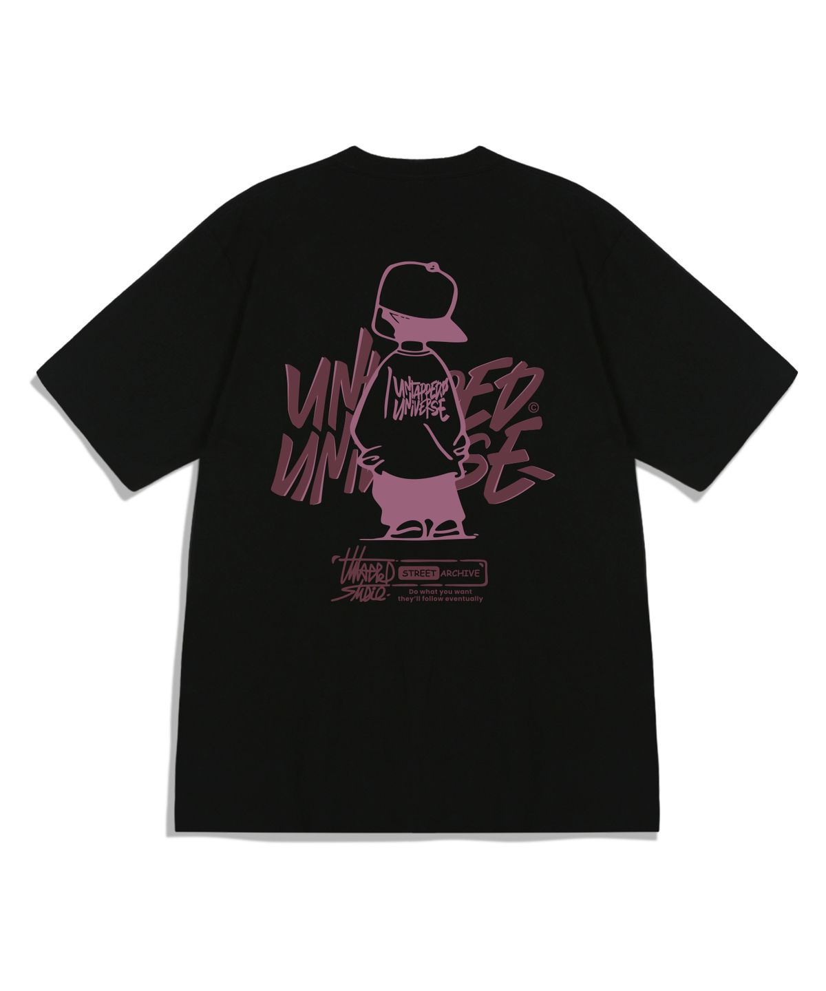 언탭트 스튜디오(UNTAPPED STUDIO) Urban Youth 퓨어 코튼 오버핏 반팔 티셔츠 8COLOR